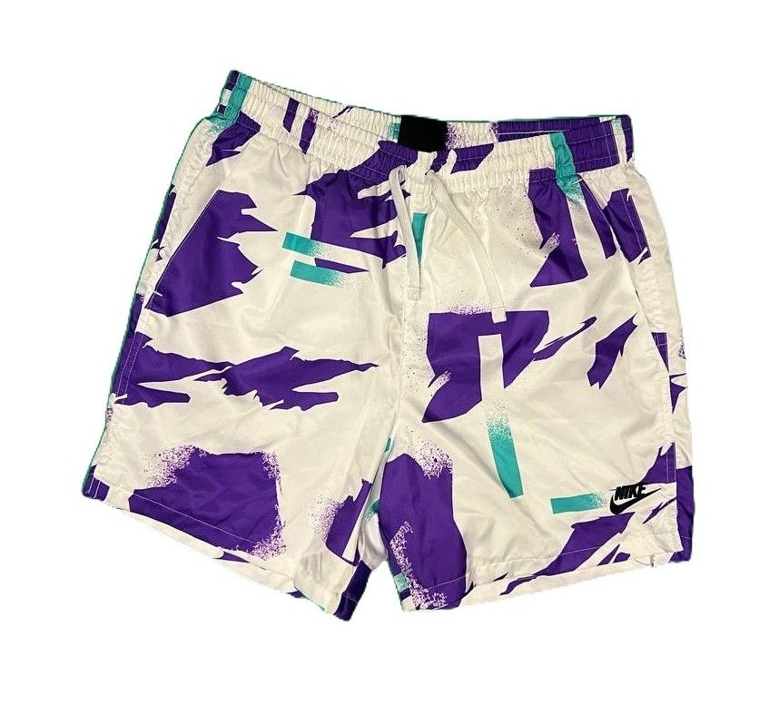 Nike Nike Mens NSW 90s Print Agassi Woven Retro Shorts EU Size M Size US 34 / EU 50 - 1 Thumbnail