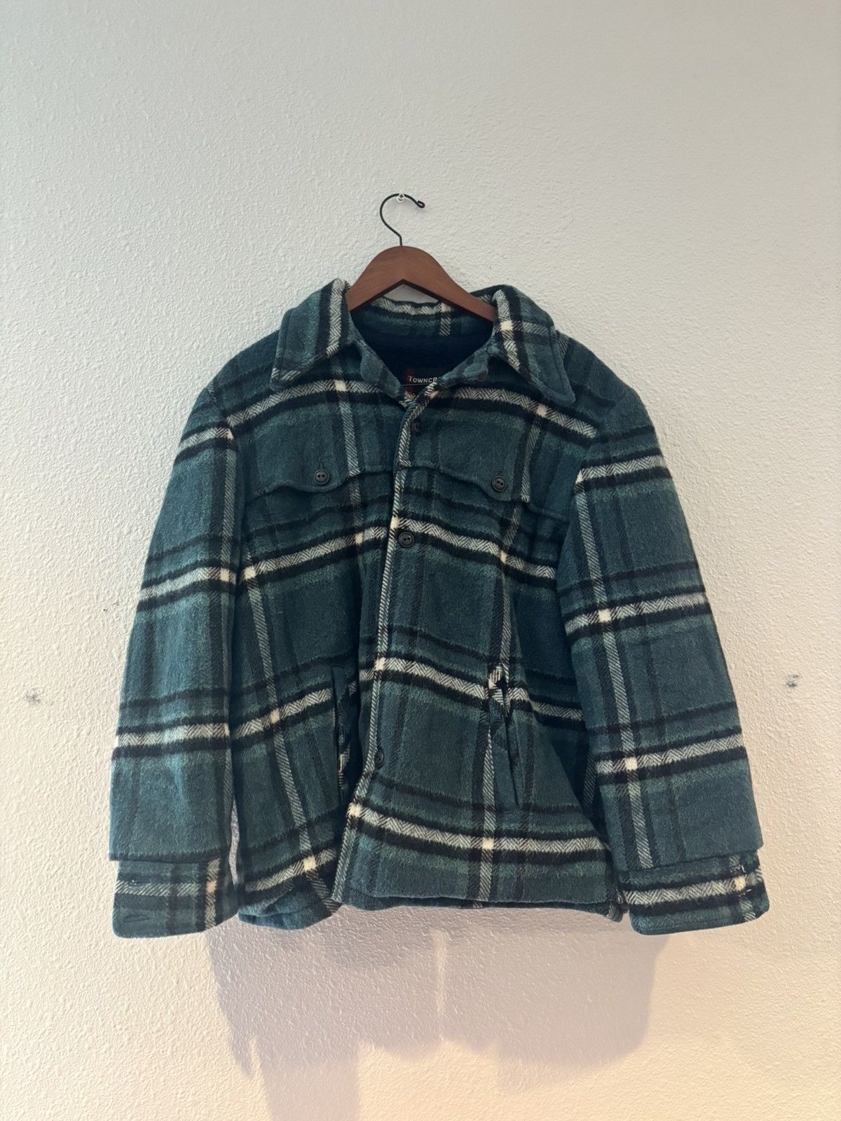 Towncraft Vintage Penneys Towncraft Fleece Lined Wool Coat SZ L Size L / US 10 / IT 46 - 1 Thumbnail