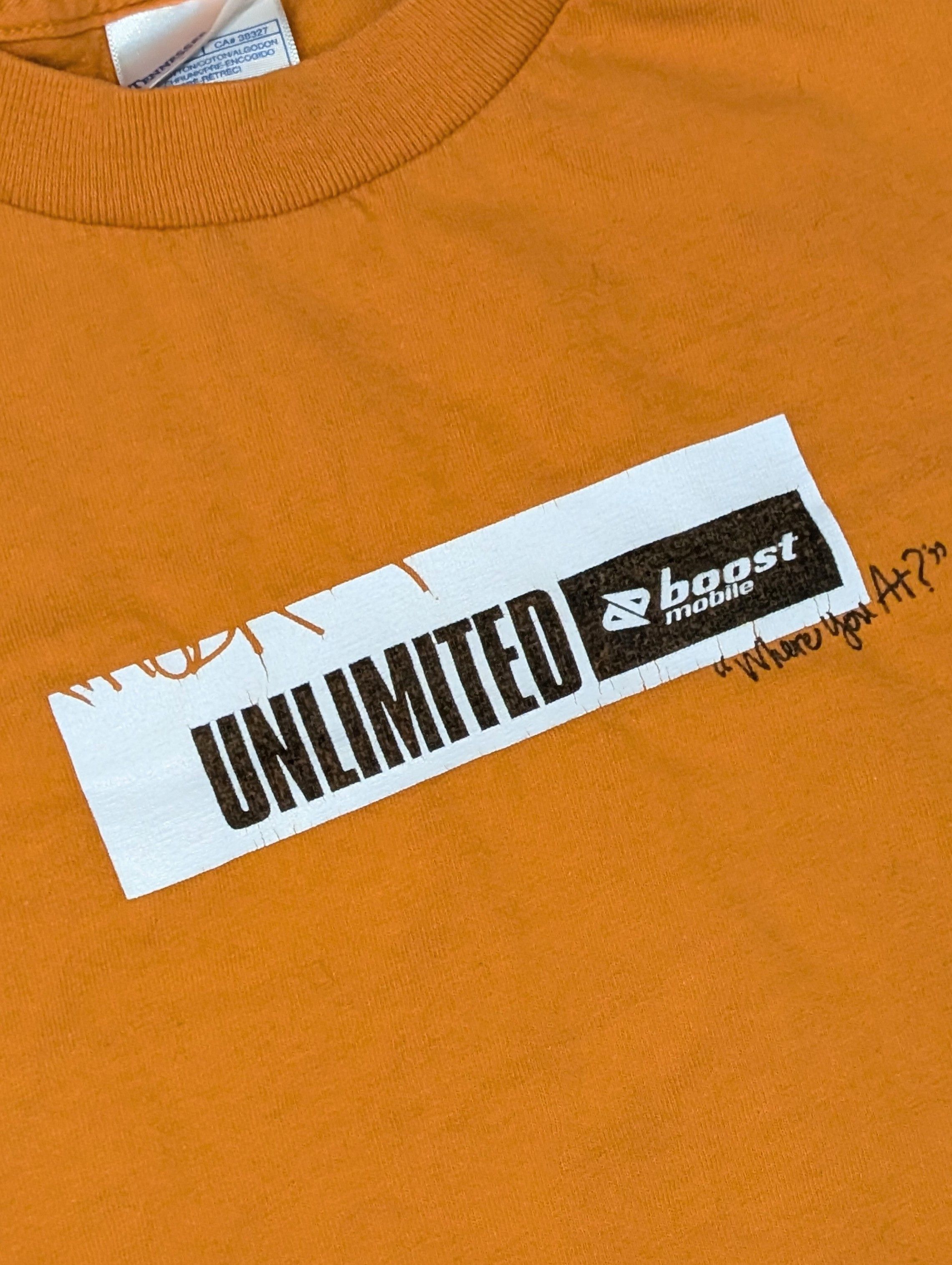 Rap Tees × Vintage Vintage Boost Mobile Where You At? Kanye West rap t-shirt Size US M / EU 48-50 / 2 - 2 Thumbnail