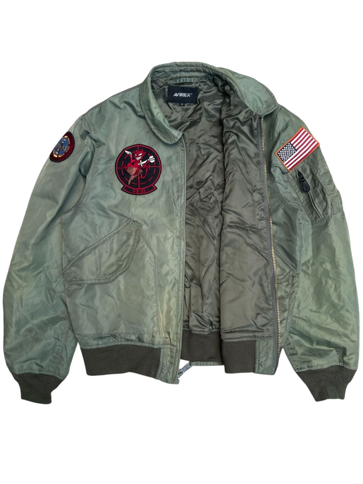 Avirex AVIREX VX-31 Bomber Jacket - VF-101 / TOPGUN Patch Size US L / EU 52-54 / 3 - 4 Thumbnail
