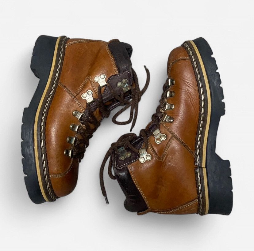 Aldo brown leather Aldo mountain hiking boots w/ metal hardware Size US 6 / EU 39 - 1 Thumbnail