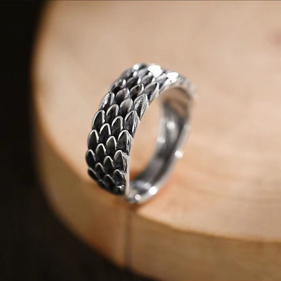 Designer × Japanese Brand Dragon Scale Adjustable Ring Size ONE SIZE - 3 Thumbnail