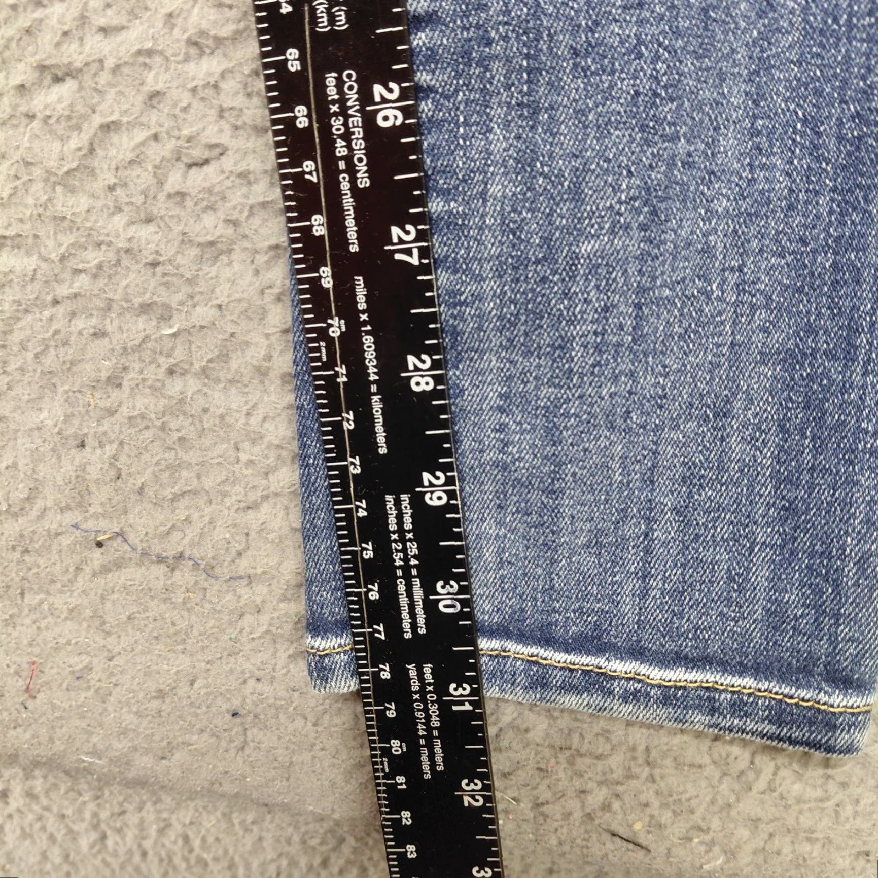 Vintage Maurice Jeans Woman’s Size M/R Indigo Blue Denim Stretch 27x31 Skinny Preppy EUC Size 32" / US 10 / IT 46 - 7 Thumbnail
