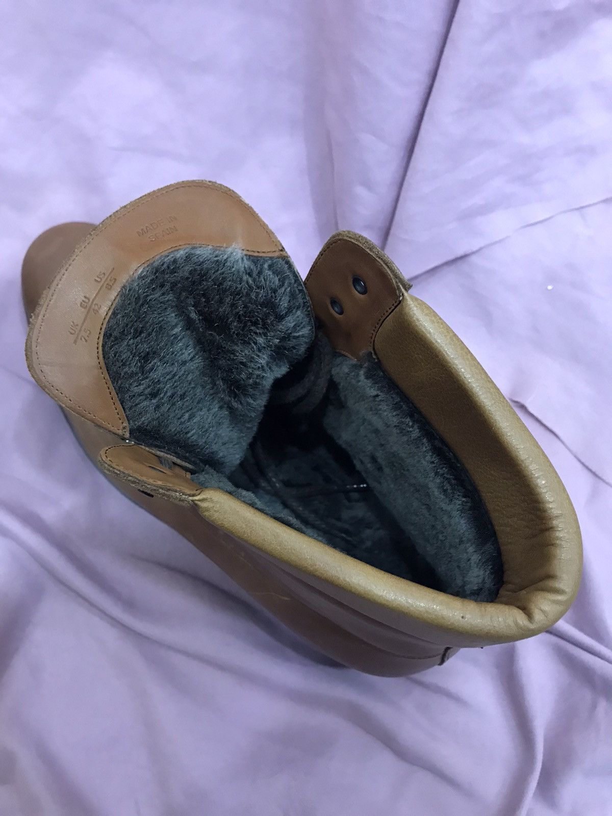 Other LAMBSKIN SHOEPASSION BOOTS VEG TANNED OILY LEATHER Size US 8.5 / EU 41-42 - 12 Thumbnail
