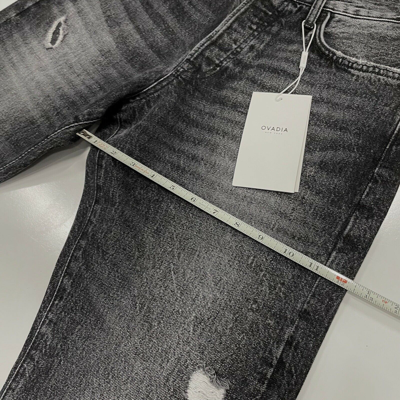 Ovadia & Sons Ovadia & Sons Men's Straight Taper Jeans Black Denim Size 32 Size US 32 / EU 48 - 10 Thumbnail