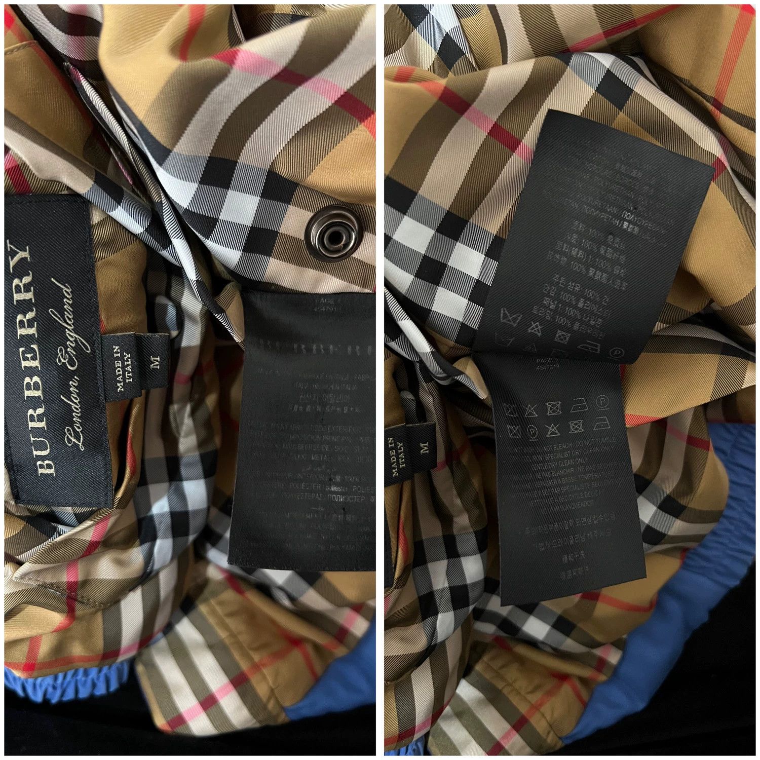 Burberry Burberry Prorsum Tie-Dye Check Reversible Jacket M Size US M / EU 48-50 / 2 - 9 Thumbnail