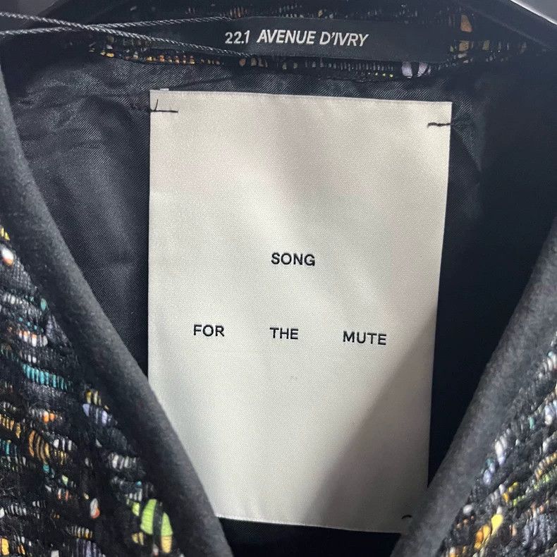 Song For The Mute Song For The Mute Black multicolor tweed fringe jacket Size US M / EU 48-50 / 2 - 3 Thumbnail