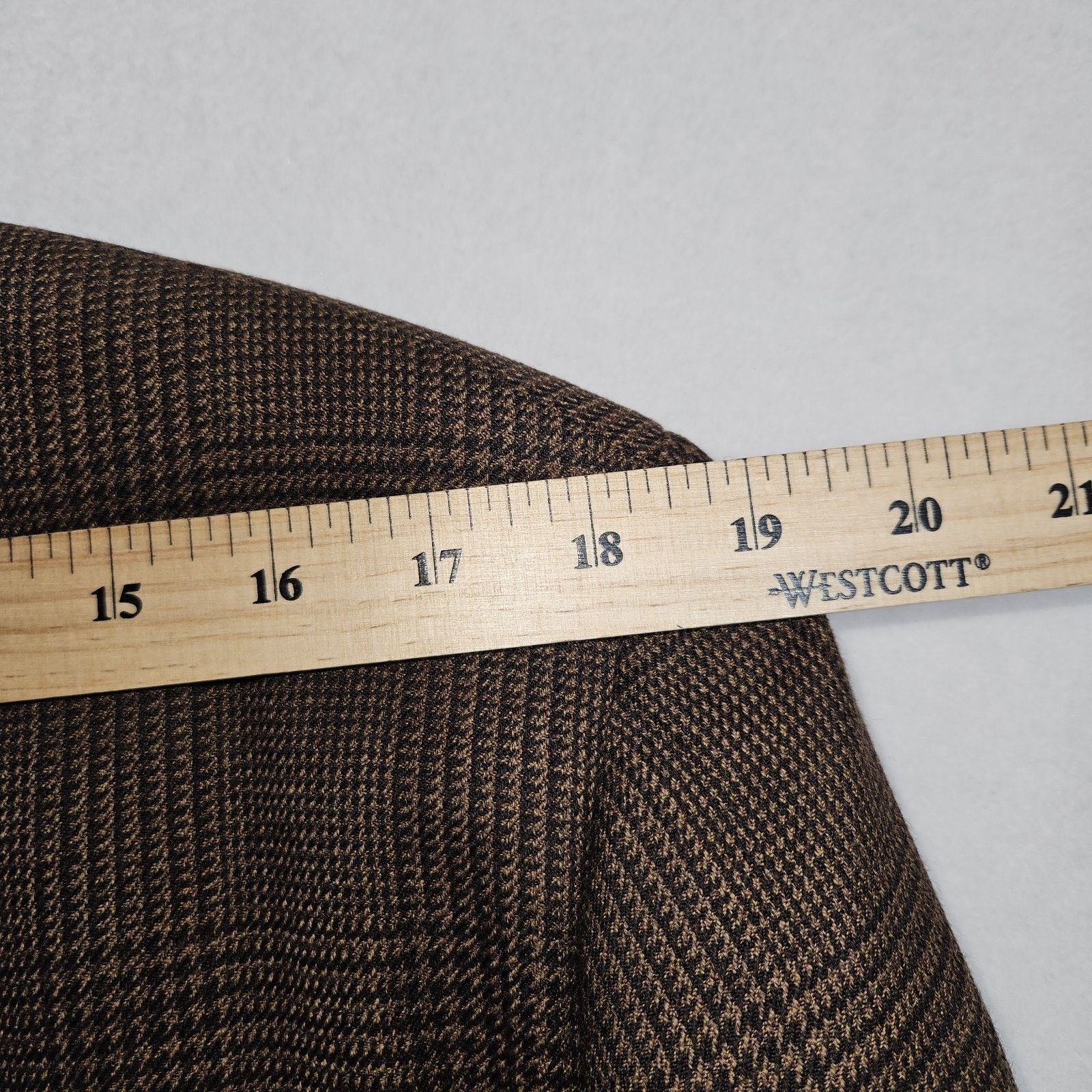 Jos. A. Bank Jos A Bank Blazer Men 40S Windowpane Plaid Jacket Size 40S - 17 Thumbnail