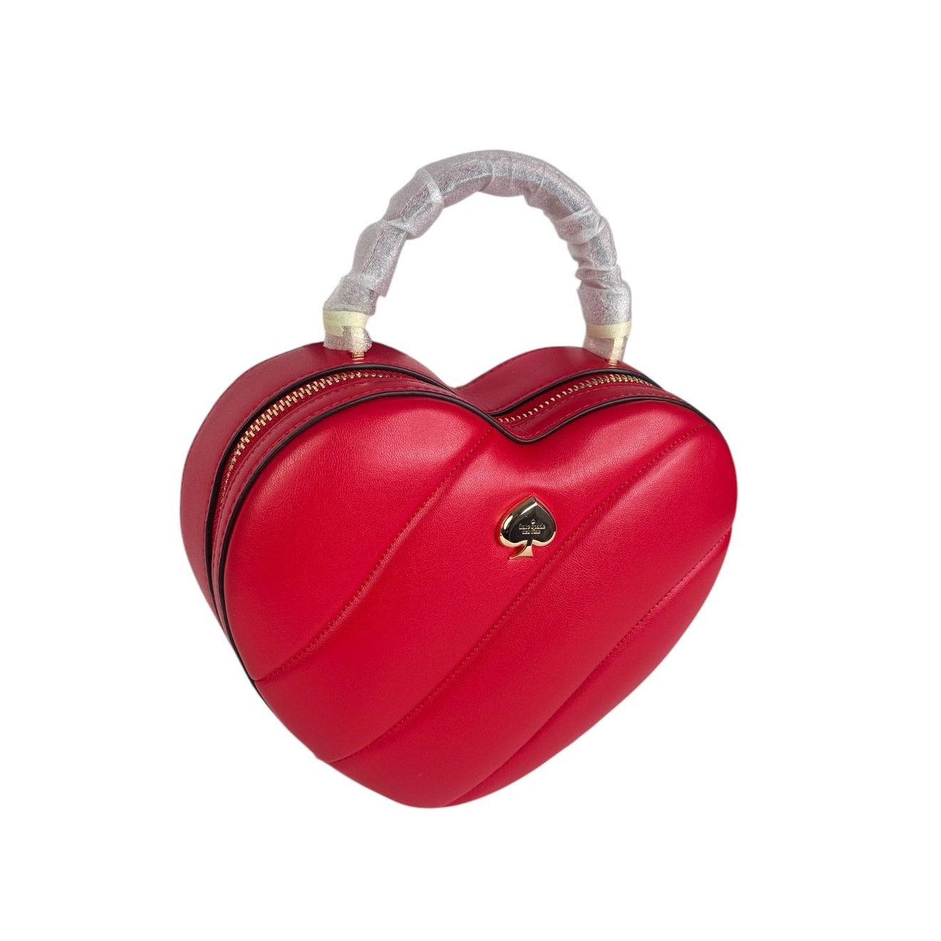 Kate Spade Kate Spade Love Shack Quilted 3D Heart Crossbody Bag in Ruby Size ONE SIZE - 9 Thumbnail