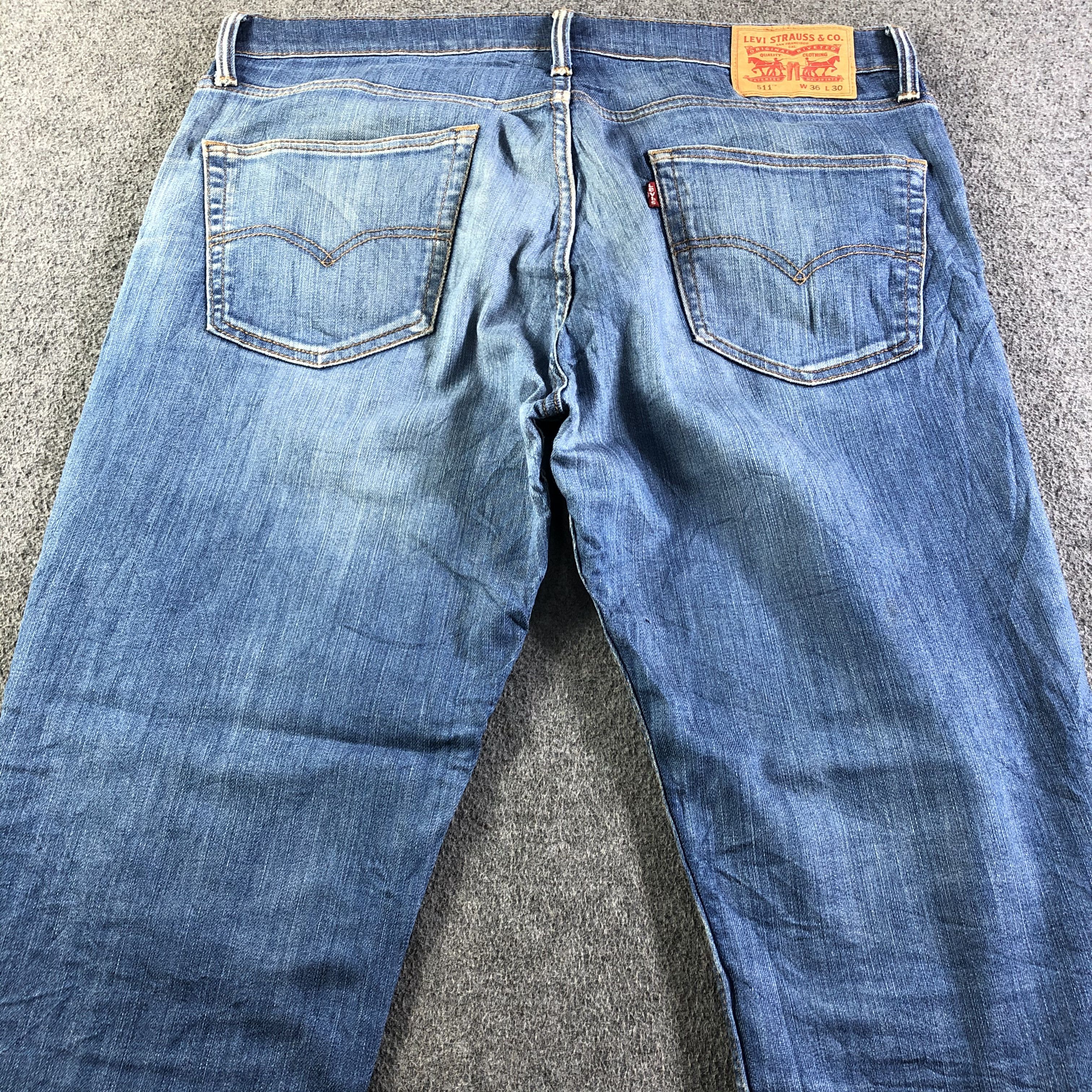 Levi's Vintage Blue Wash Levis 511 Jeans-J4490 Size US 37 - 4 Thumbnail