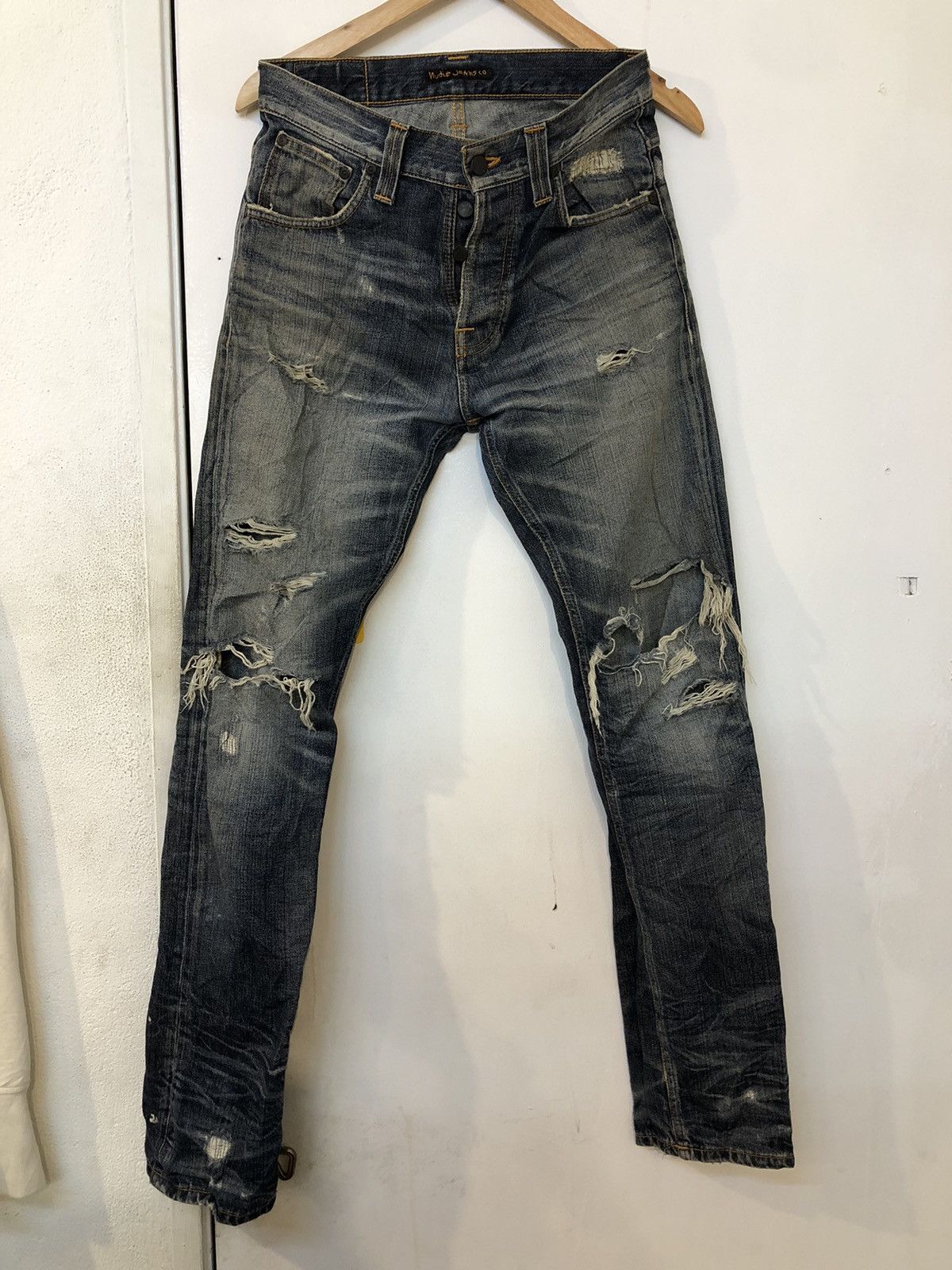 Nudie Jeans Distressed Nudie Jeans- Straight Alf Size US 29 - 1 Thumbnail