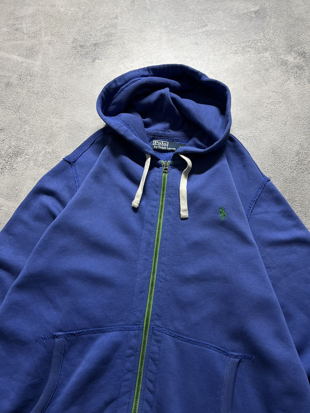 Polo Ralph Lauren × Vintage Vintage Y2k Polo By Ralph Lauren 💙 Zip Hoodie 90’s Size US L / EU 52-54 / 3 - 6 Thumbnail