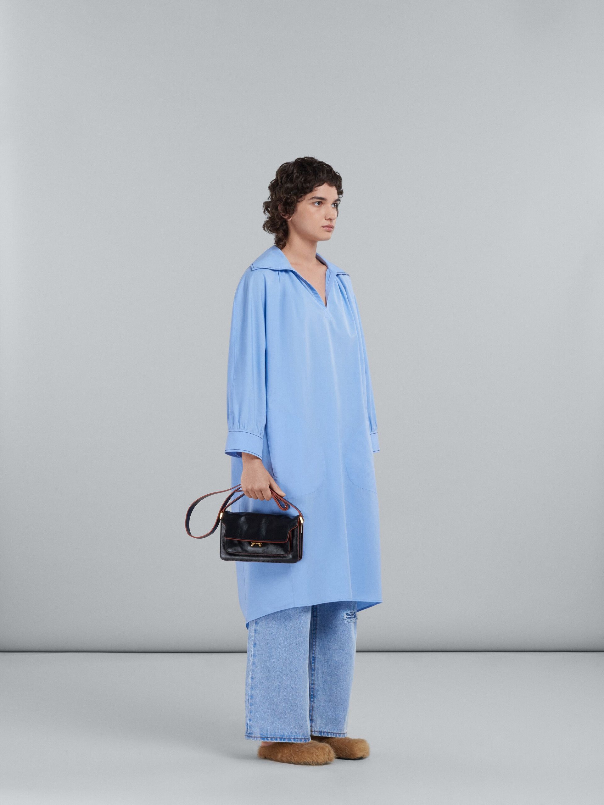 Marni o1f1d3z0525 Bio Cotton Dress in Blue Size XL / US 12-14 / IT 48-50 - 6 Thumbnail