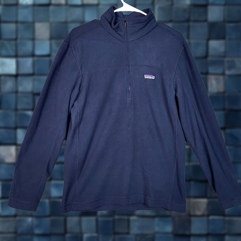 Patagonia Patagonia Jacket Unisex Adult Fleece 1/4 Zip Size M Blue Regular Fit Outdoor Hiking Running & Walking Sweatshirt Pullover Zip Coat Size US M / EU 48-50 / 2 - 1 Thumbnail