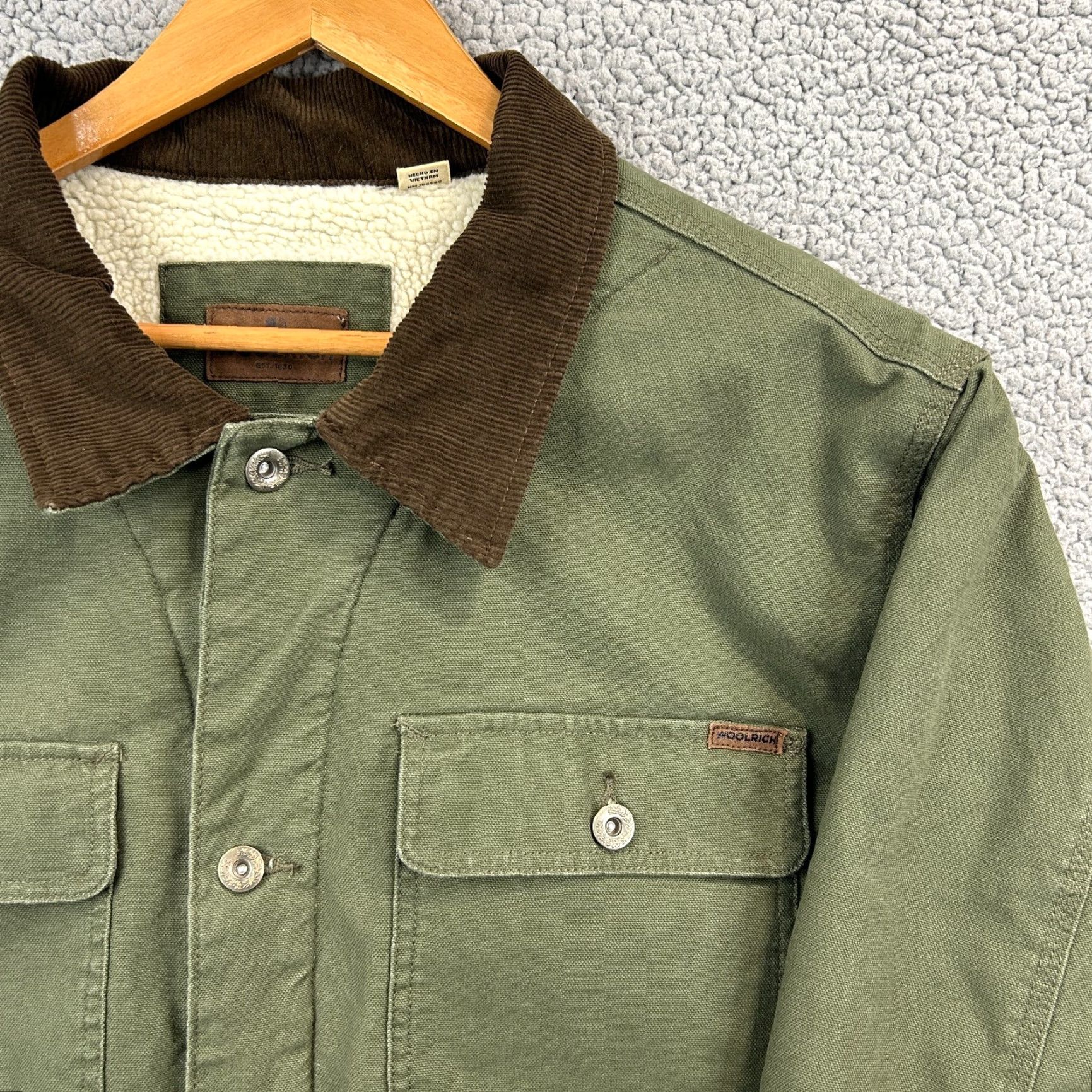 Vintage VINTAGE Woolrich Jacket Chore Detroit Style Canvas 2XL Green Mens Woolen Mills Lined Winter Casual Workwear Size US XXL / EU 58 / 5 - 2 Thumbnail