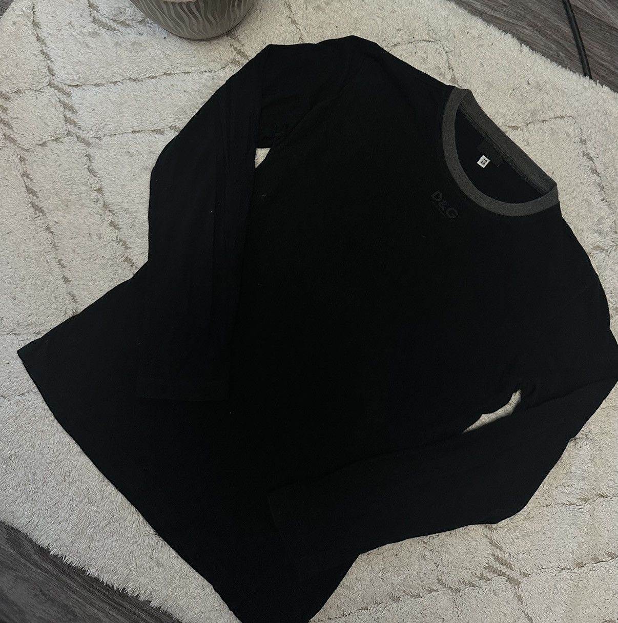 Dolce & Gabbana Dolce Gabbana Black Small Logo Longsleeve luxury hype y2k Size M / US 6-8 / IT 42-44 - 2 Thumbnail