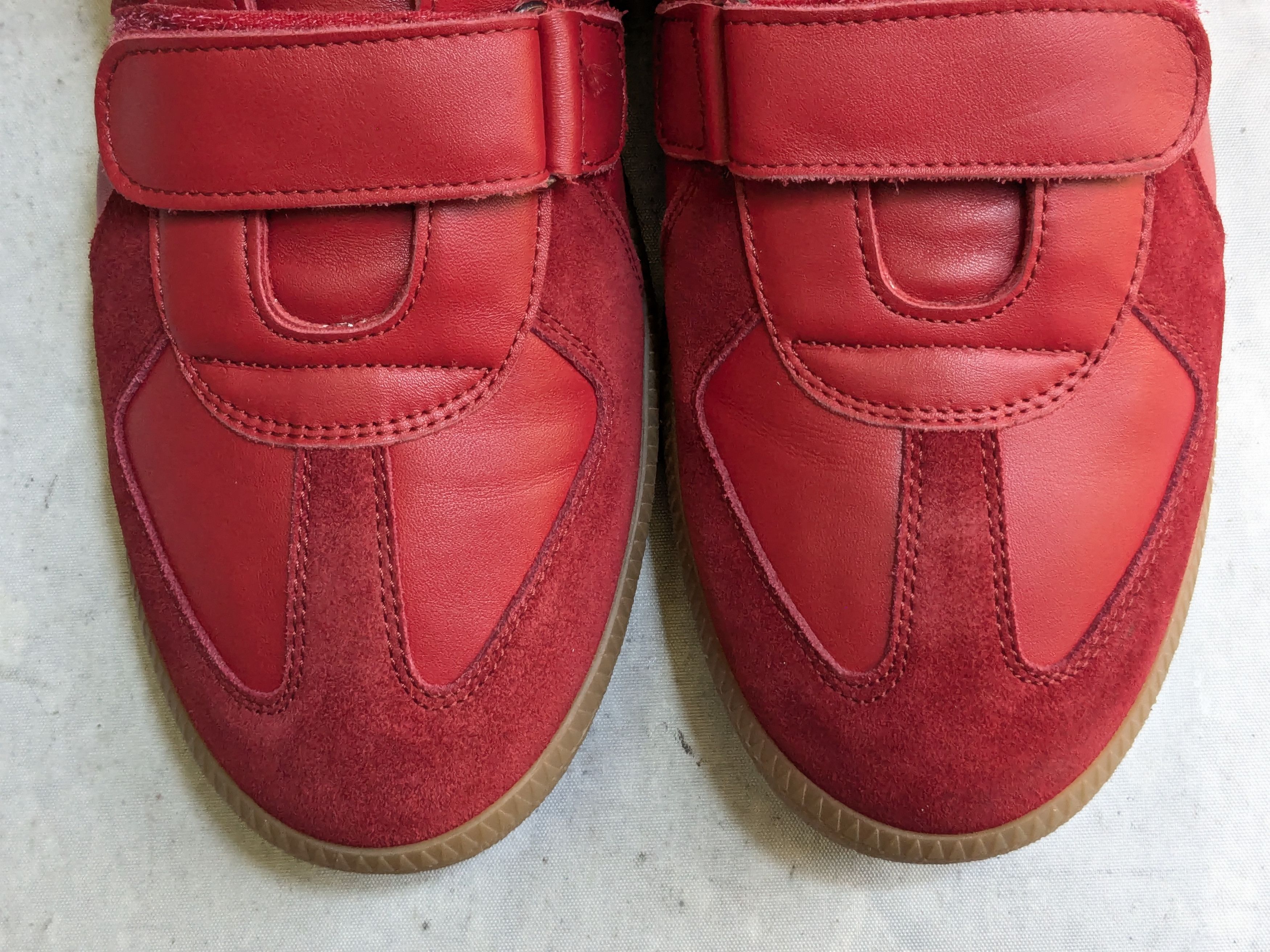Maison Margiela Maison Margiela Triple Strap Sneakers 10 43 High Top Red Gum Size US 10 / EU 43 - 3 Thumbnail
