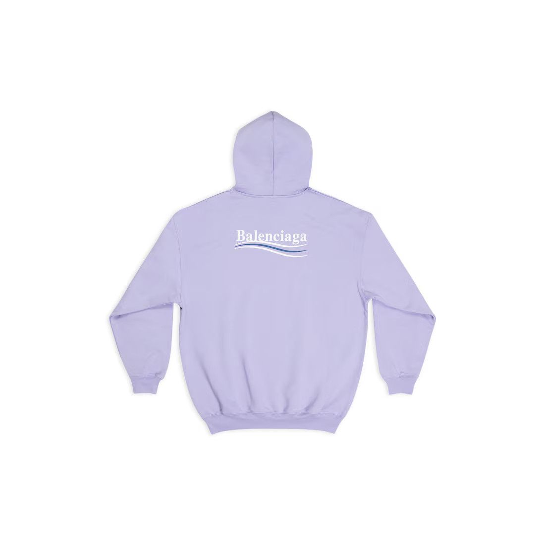 Balenciaga o1s1wg111124 Political Campaign Hoodie Medium Fit Purple Size XS / US 0-2 / IT 36-38 - 2 Thumbnail