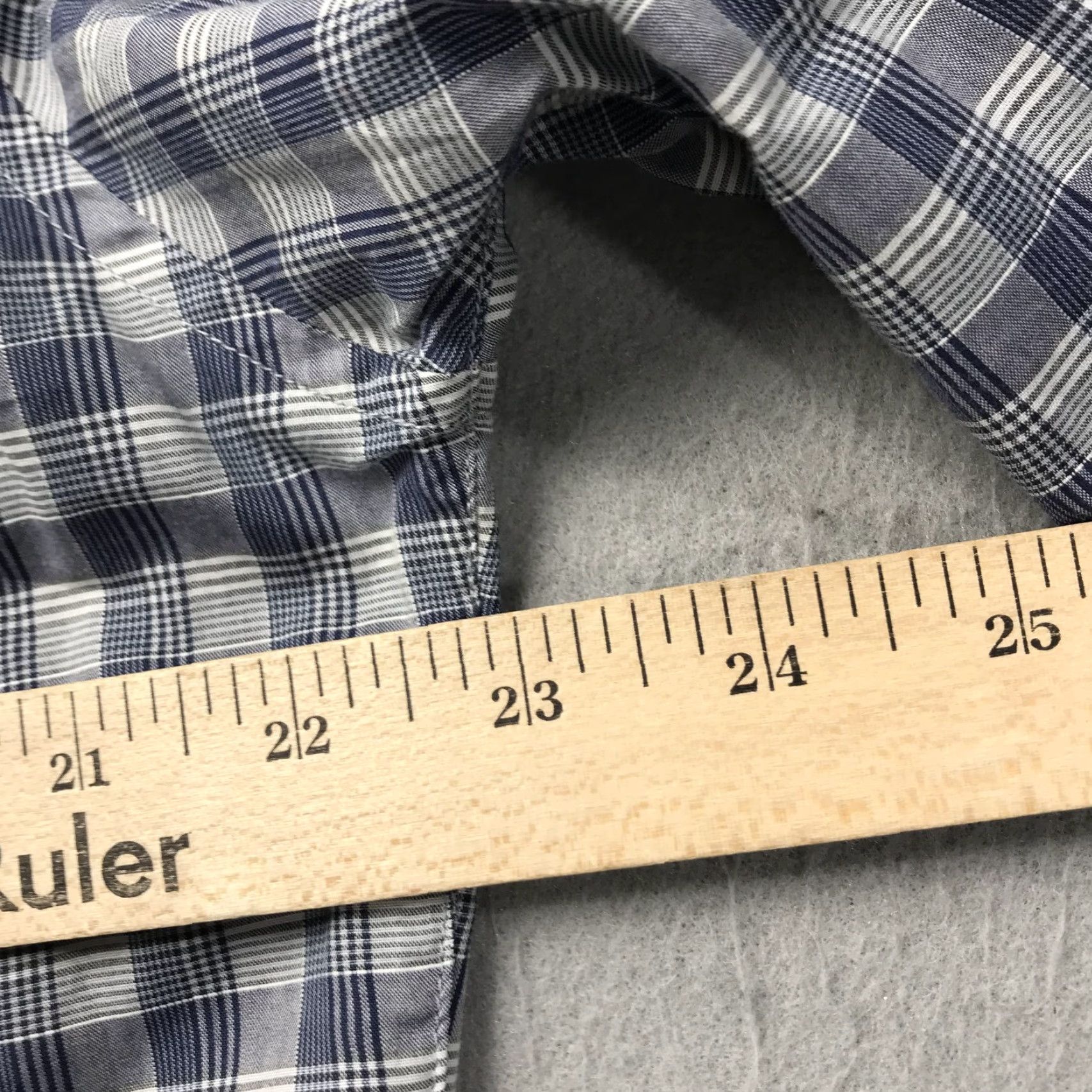 Theory Theory Shirt Mens Large Blue Gray Check 100% Cotton Long Sleeve Designer Casual Size US L / EU 52-54 / 3 - 7 Thumbnail