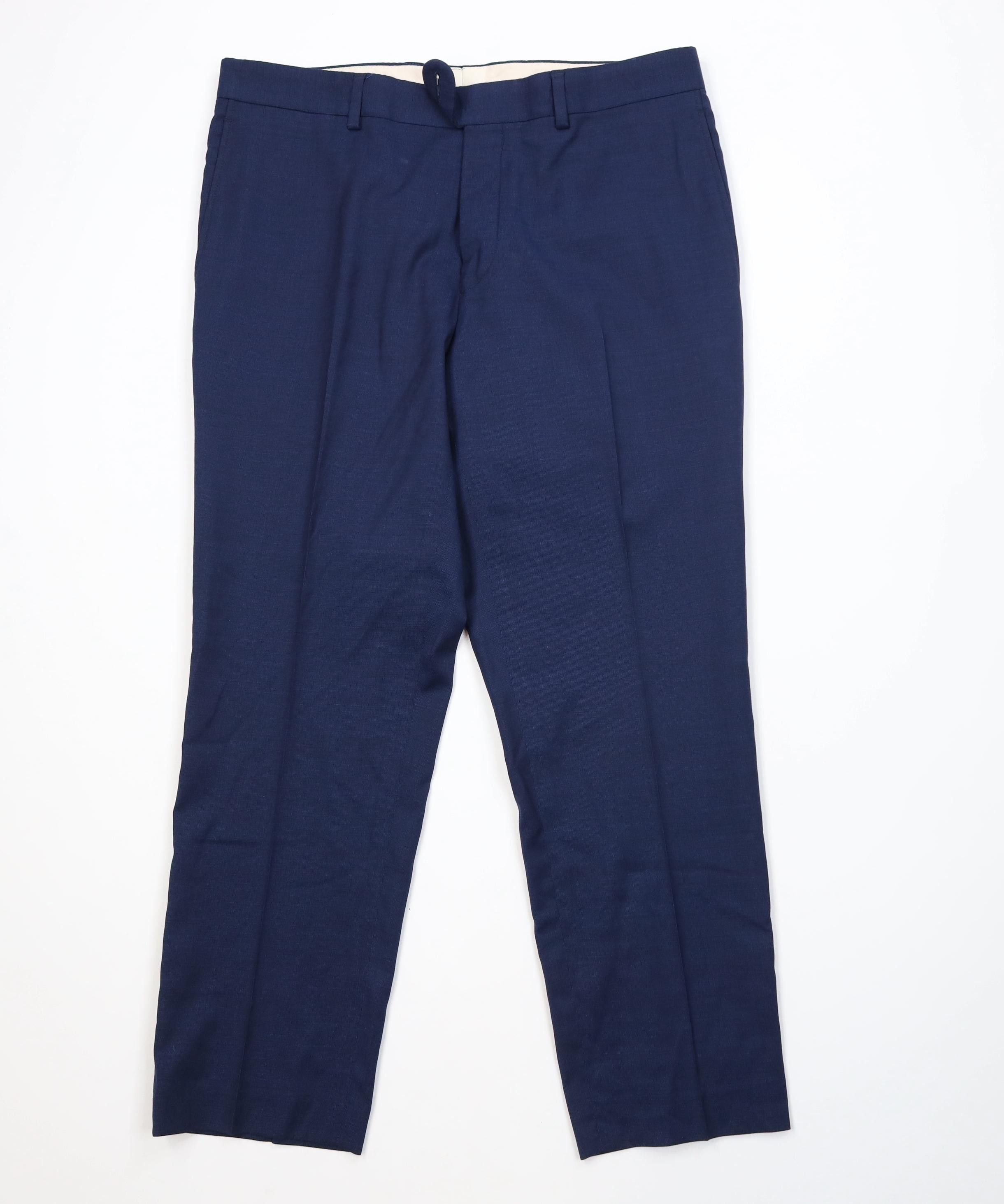Vintage Vintage Y2K Streetwear Blend Knit Chino Pants Trousers Blue Size US 34 / EU 50 - 1 Thumbnail