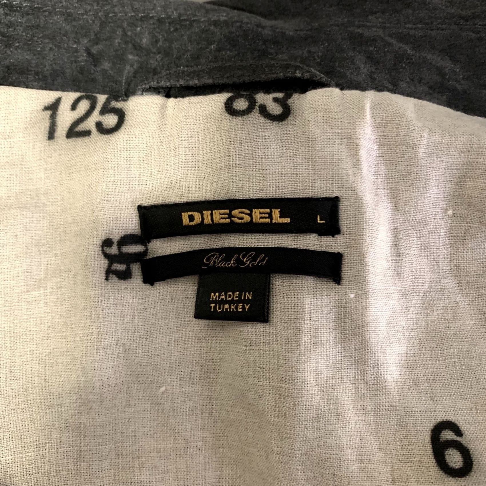 Diesel DIESEL Biker Vest Grey Distressed Calf Leather L Men Vest Size US L / EU 52-54 / 3 - 6 Thumbnail
