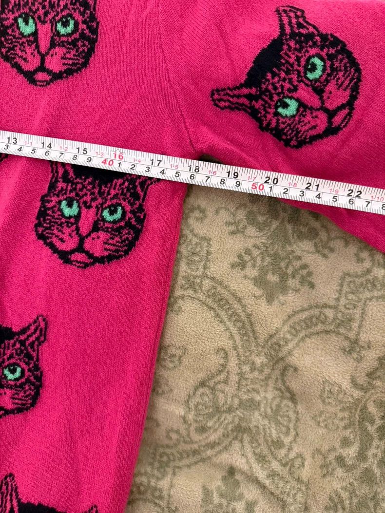 Gucci Gucci Cat pattern knitted wool sweater 2502-Nextarrow Size US XS / EU 42 / 0 - 6 Thumbnail