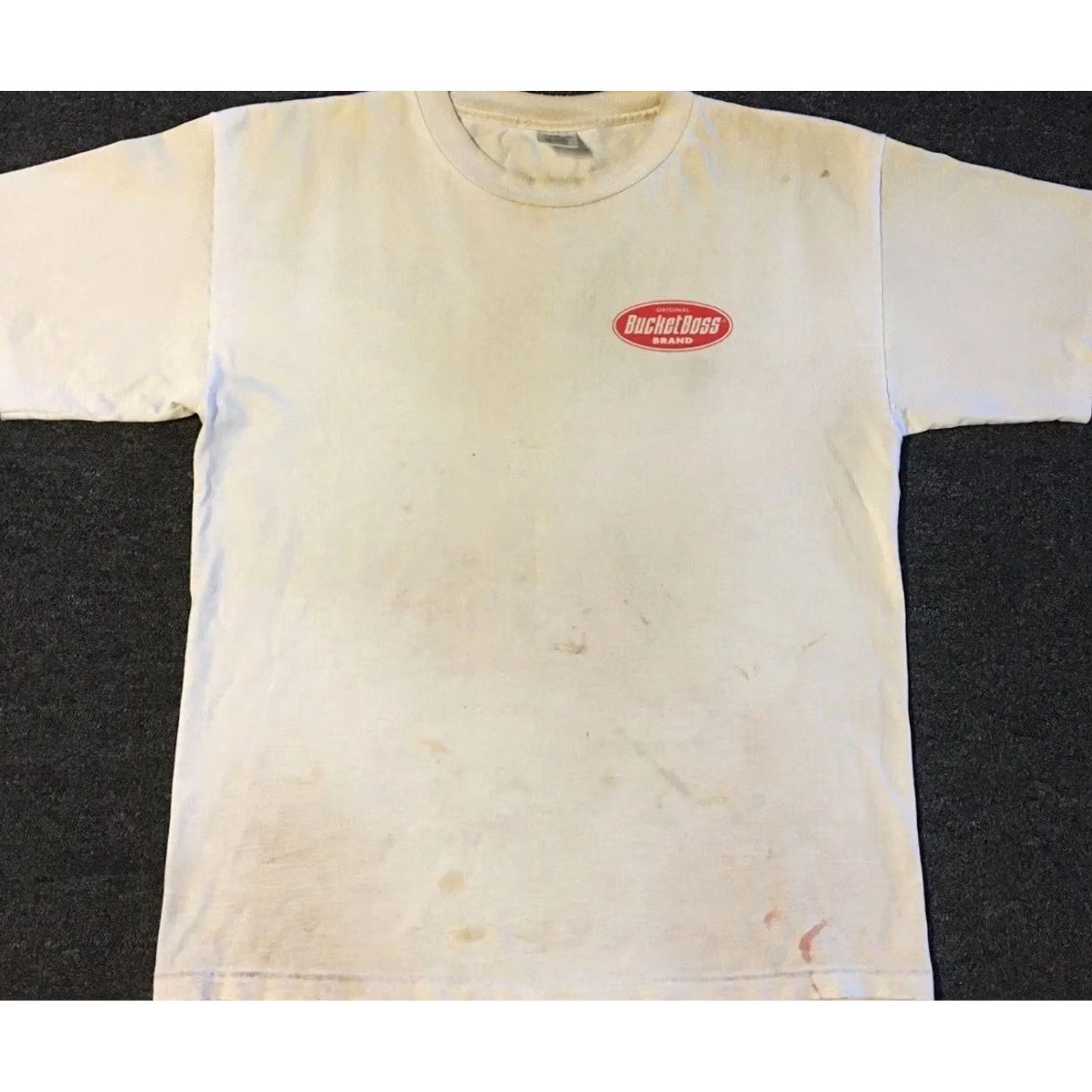 Vintage VINTAGE The BOSS Faded Distress Shirt XL Mens T-Shirt 90s Distressed White Funny Rock Punk Harley Biker Jackson Joke Retro USA 80s 90s Shirt XL Mens Size US XL / EU 56 / 4 - 2 Thumbnail