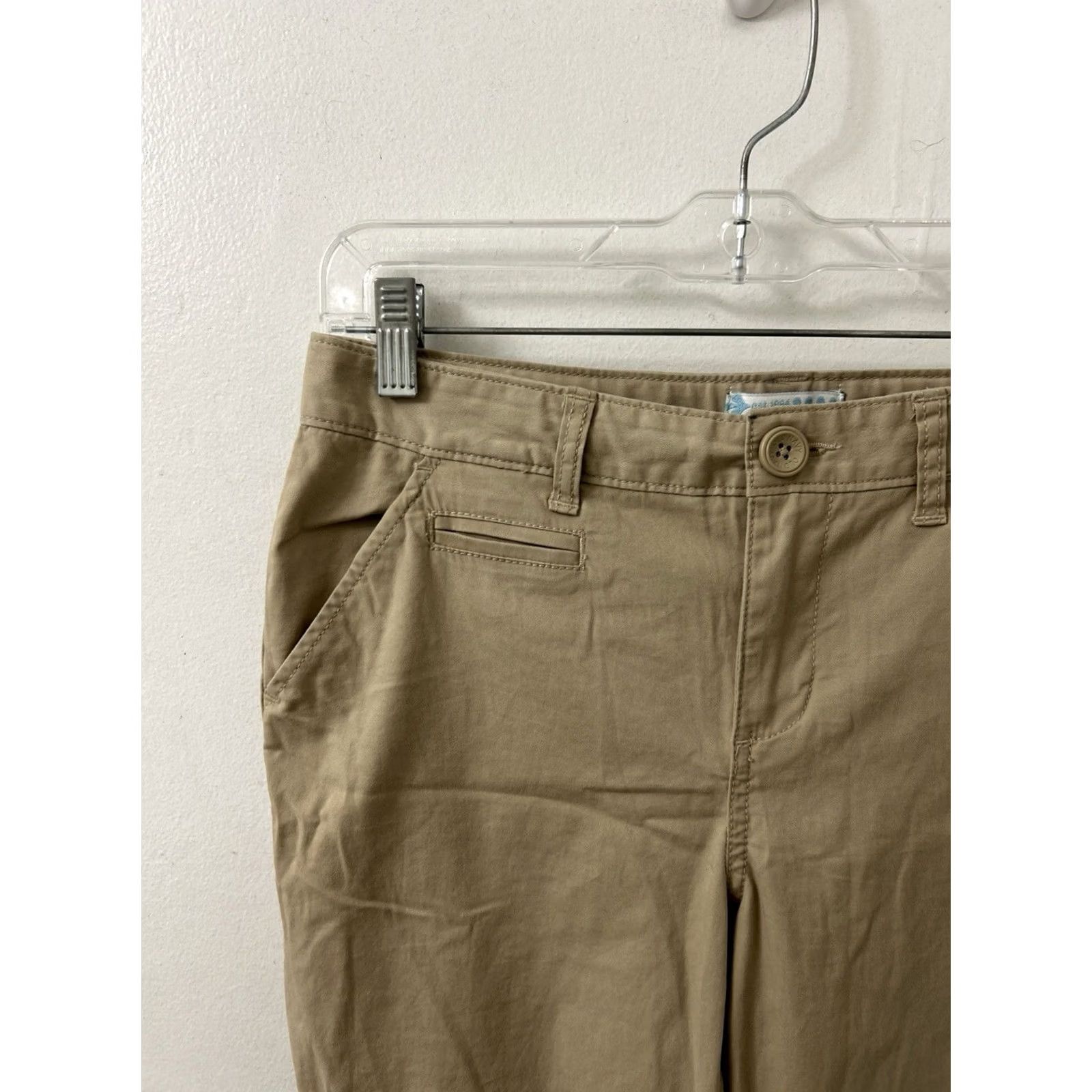 Old Navy Old Navy Pants Womens 16 Beige Skinny Khaki 30x31 Tan Chino Stretch Trousers NWT Size 38" / US 16 / IT 52 - 4 Thumbnail