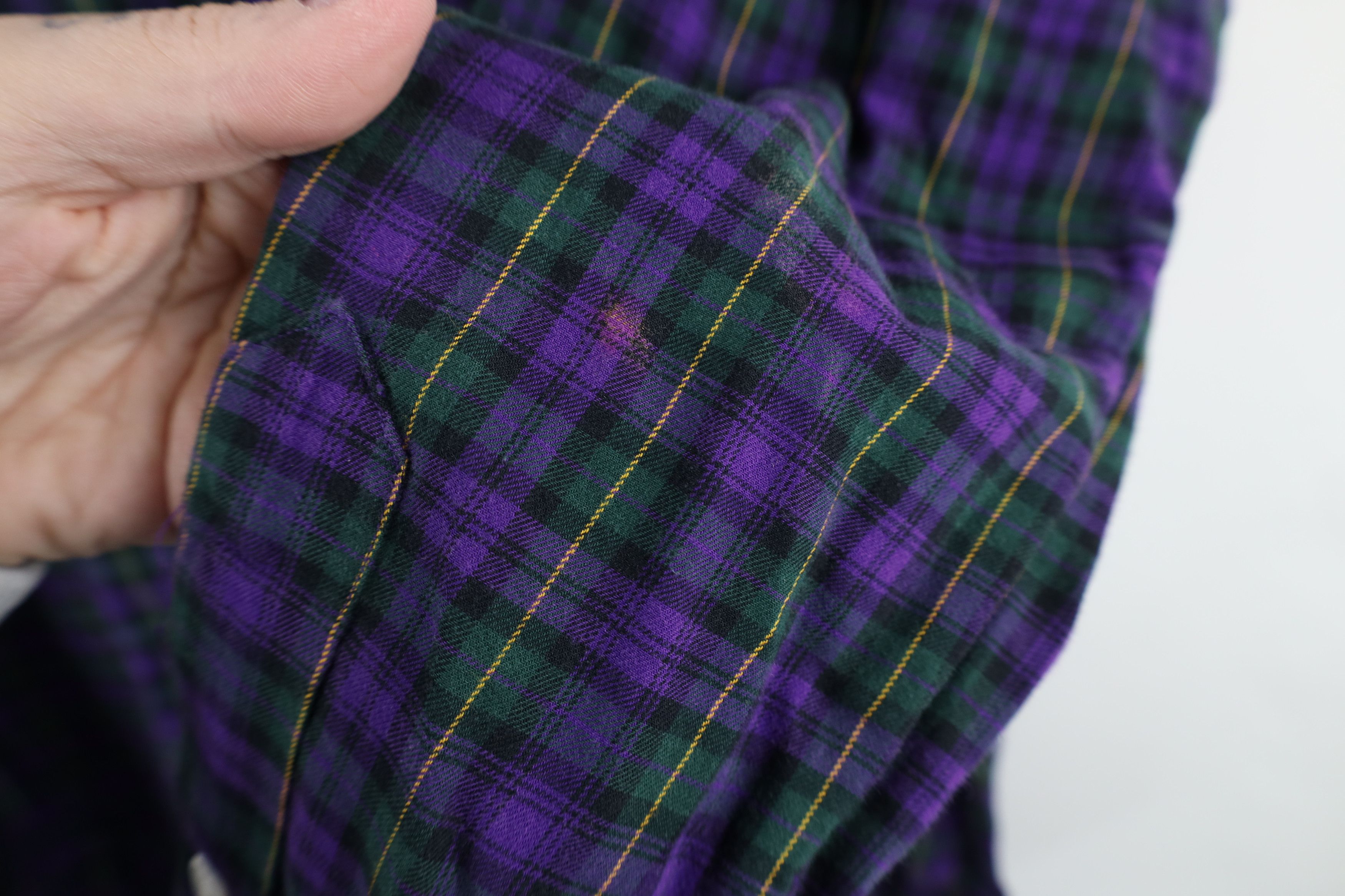 Ralph Lauren × Vintage Vintage 90s Ralph Lauren Flannel Collared Button Shirt Plaid Size US M / EU 48-50 / 2 - 4 Thumbnail