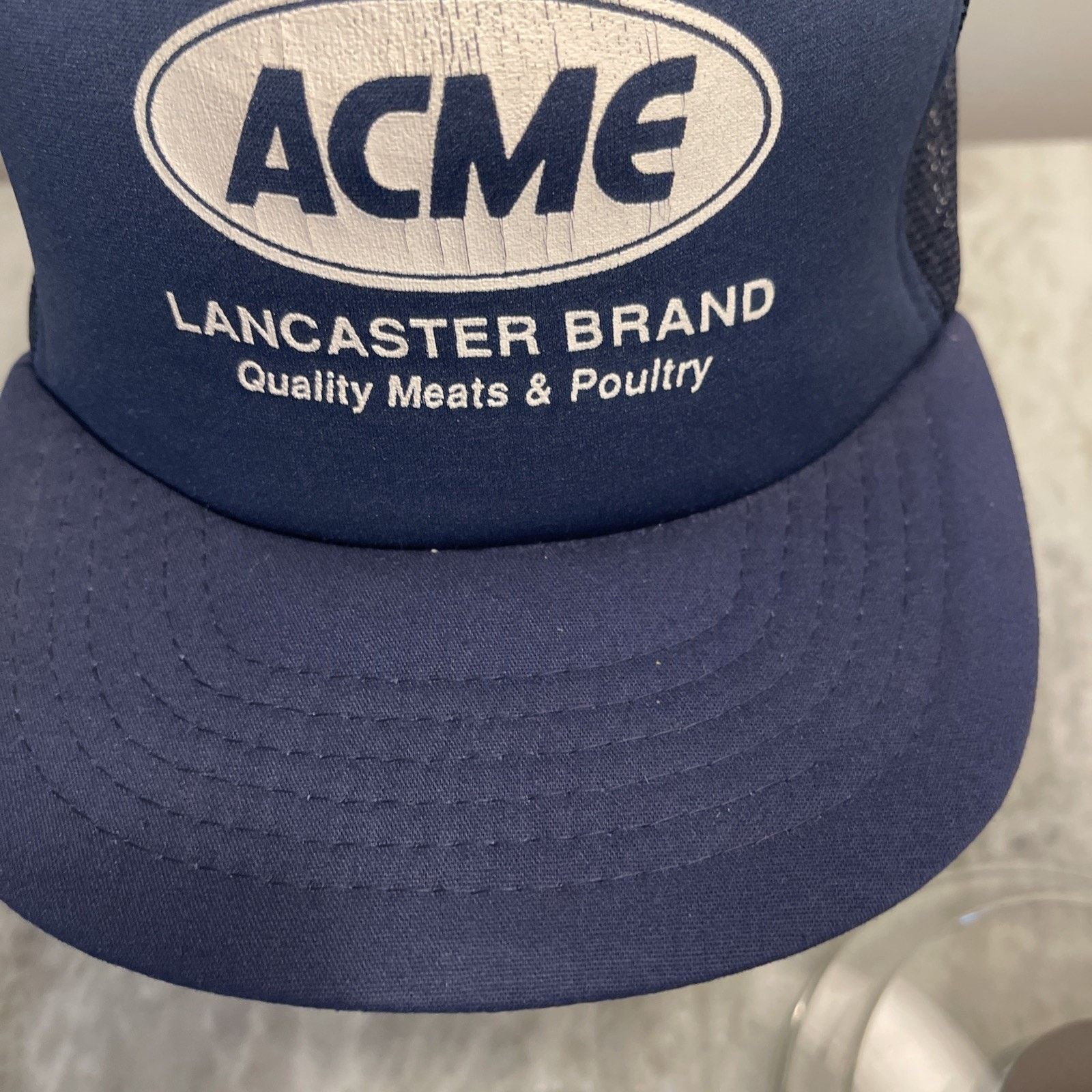 Vintage Vtg 1980’s Trucker Hat Snapback Cap ACME Lancaster Rare 2 Size ONE SIZE - 3 Thumbnail