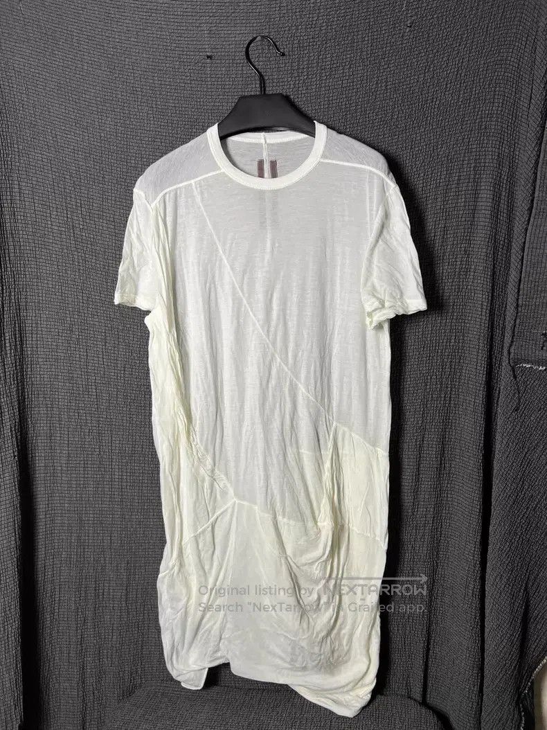 Rick Owens Rick Owens Spiral Twisted Geometric Patchwork Pleated T-Sh Size US S / EU 44-46 / 1 - 1 Thumbnail