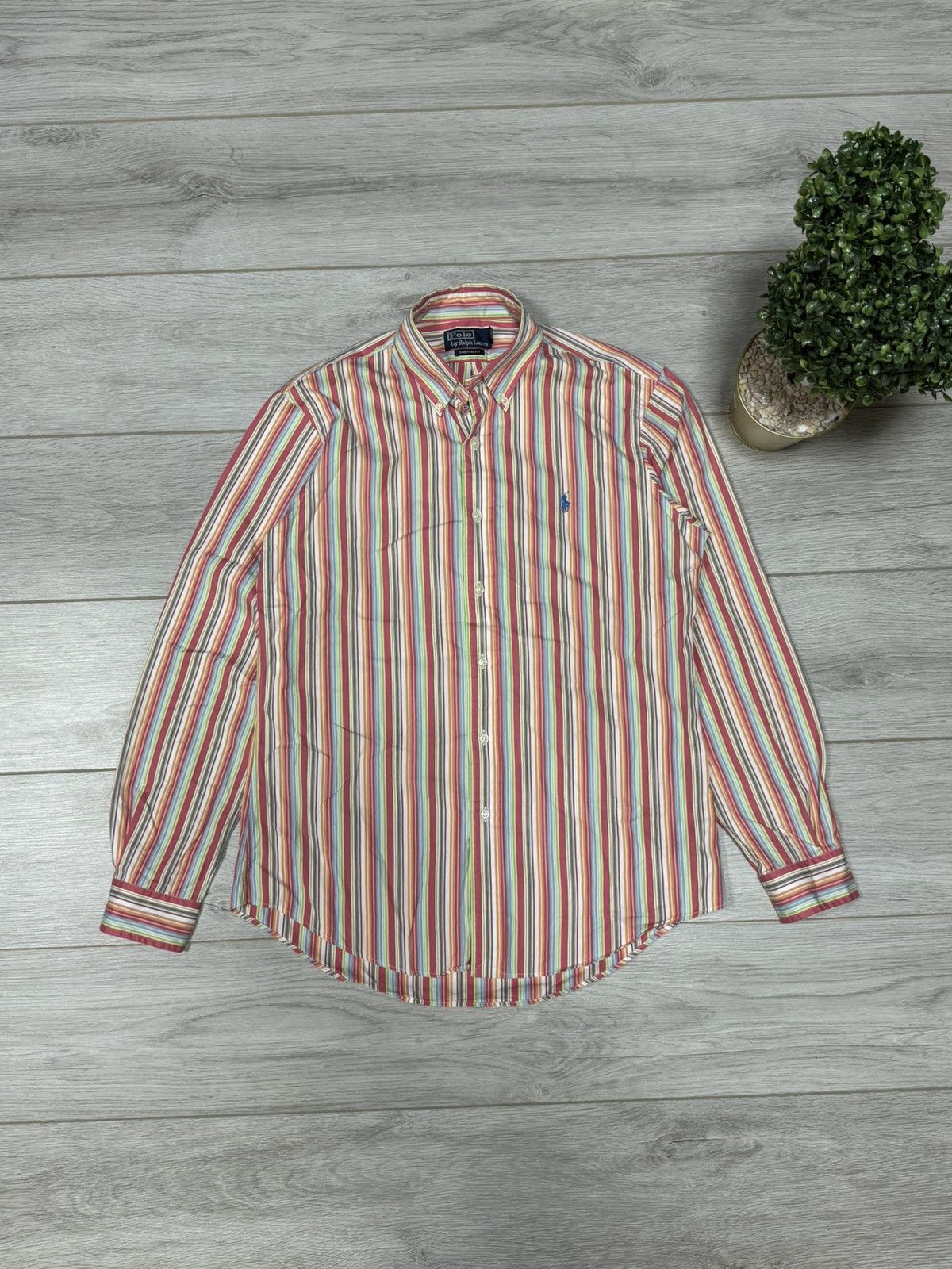 Polo Ralph Lauren Ralph Lauren POLO vintage stripped shirt buttons Size US M / EU 48-50 / 2 - 1 Thumbnail