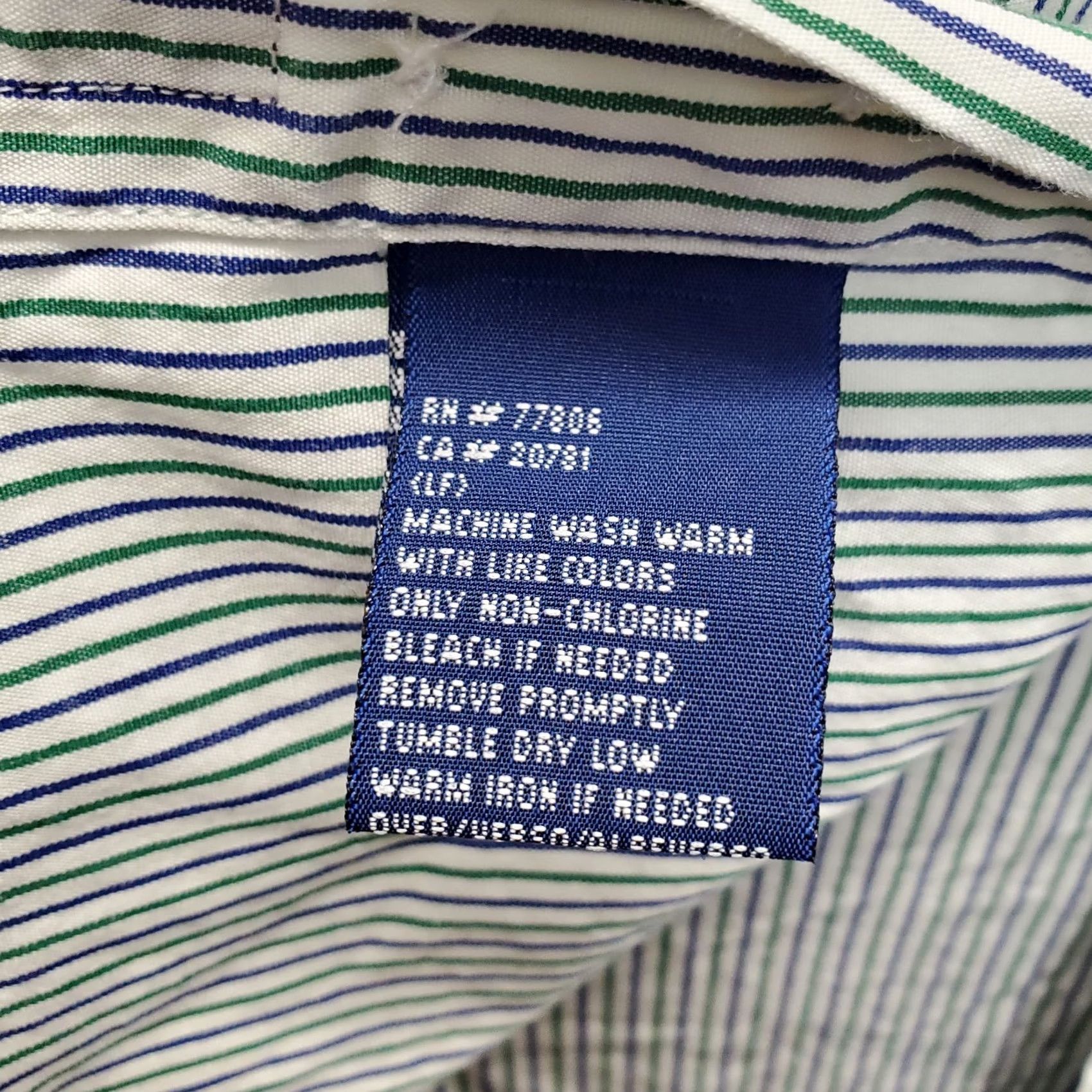 Tommy Hilfiger Tommy Hilfiger Shirt Mens XL Multicolor Striped Long Sleeve Collared Button Down Size US XL / EU 56 / 4 - 7 Thumbnail