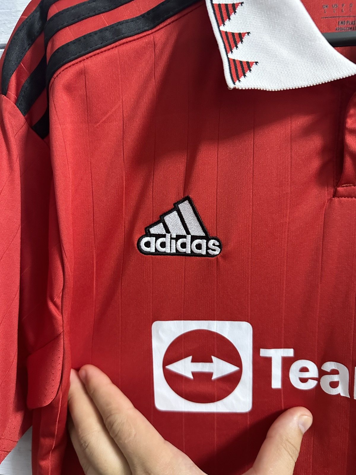 Adidas Rare Soccer Jersey Sancho 25 Manchester United Adidas 2022 Size US L / EU 52-54 / 3 - 5 Thumbnail