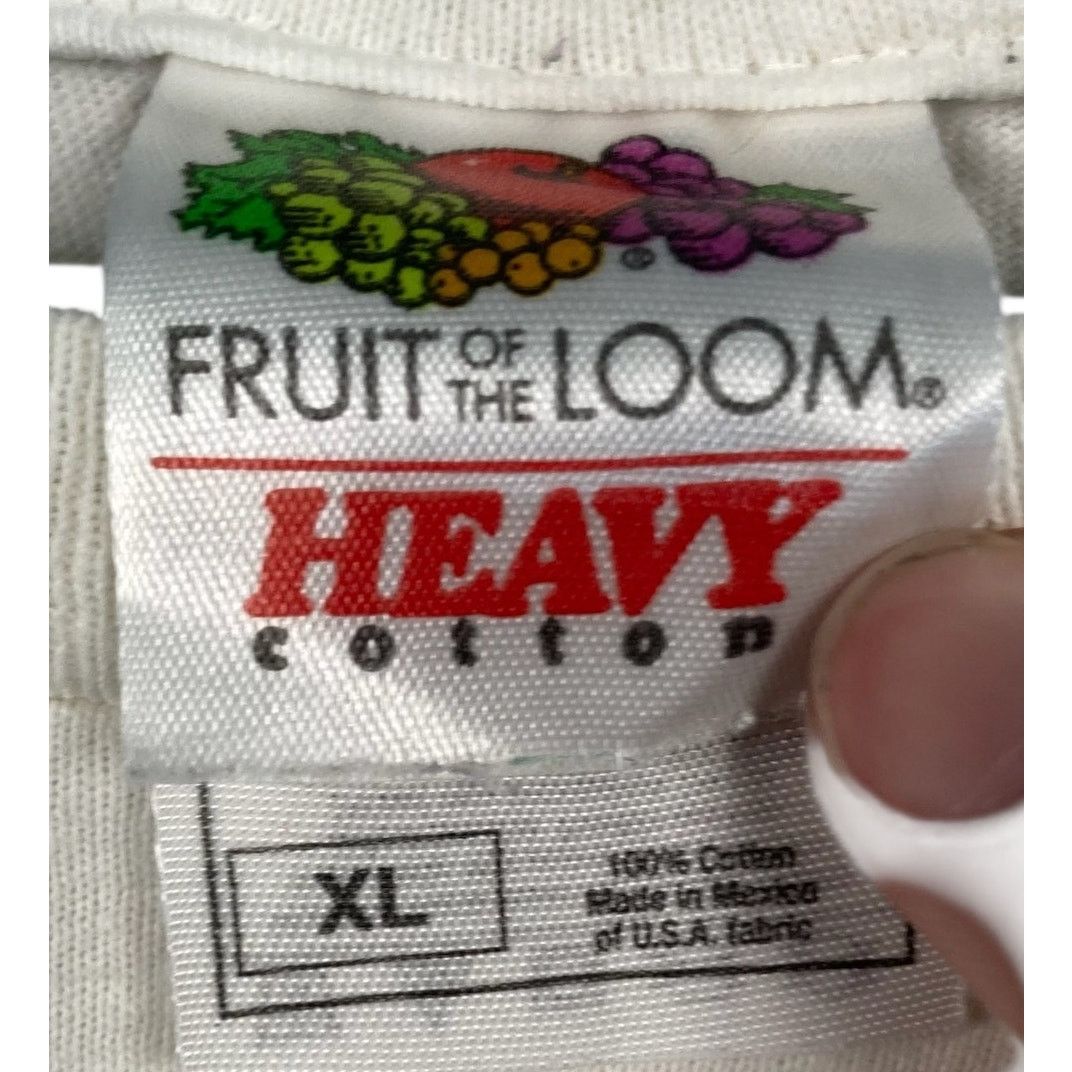 Fruit Of The Loom Vintage. Bud Light Chest Spellout Beer Promo Tee XL Size US XL / EU 56 / 4 - 7 Thumbnail