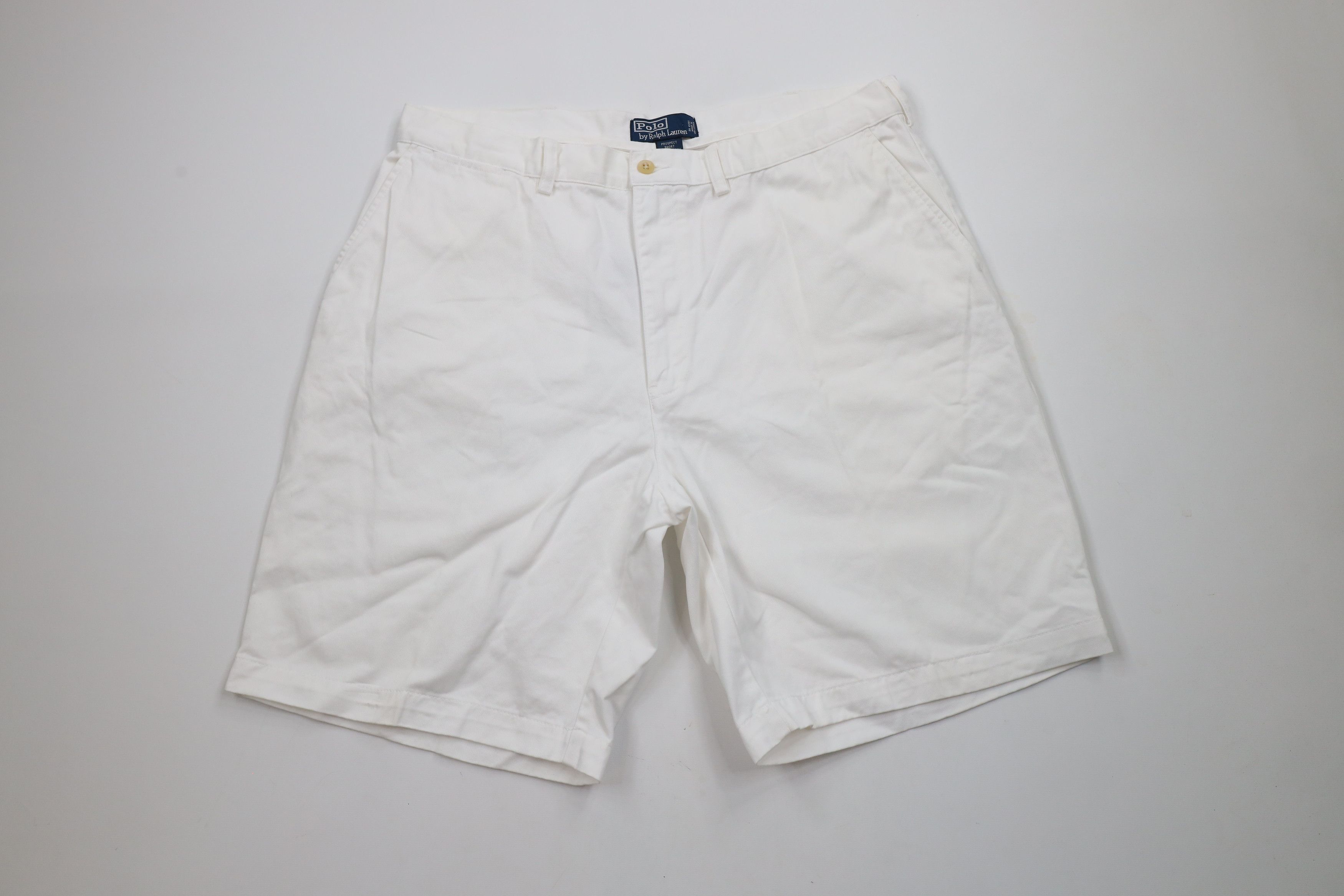 Ralph Lauren × Vintage Vintage 90s Ralph Lauren Above Knee Cotton Chino Shorts Size US 38 / EU 54 - 1 Thumbnail