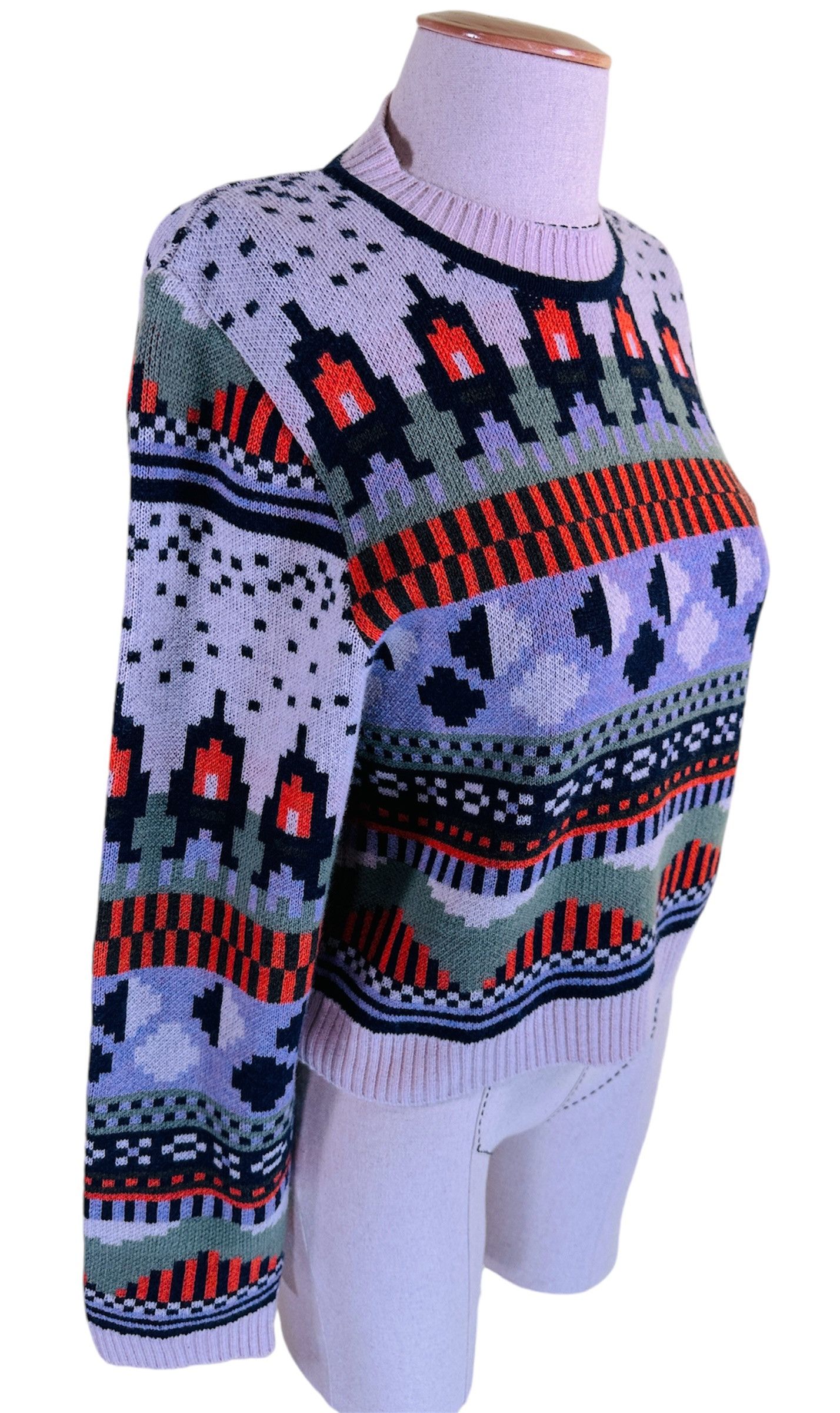 Henrik Vibskov intarsia-knit long-sleeved jumper Size M / US 6-8 / IT 42-44 - 2 Thumbnail