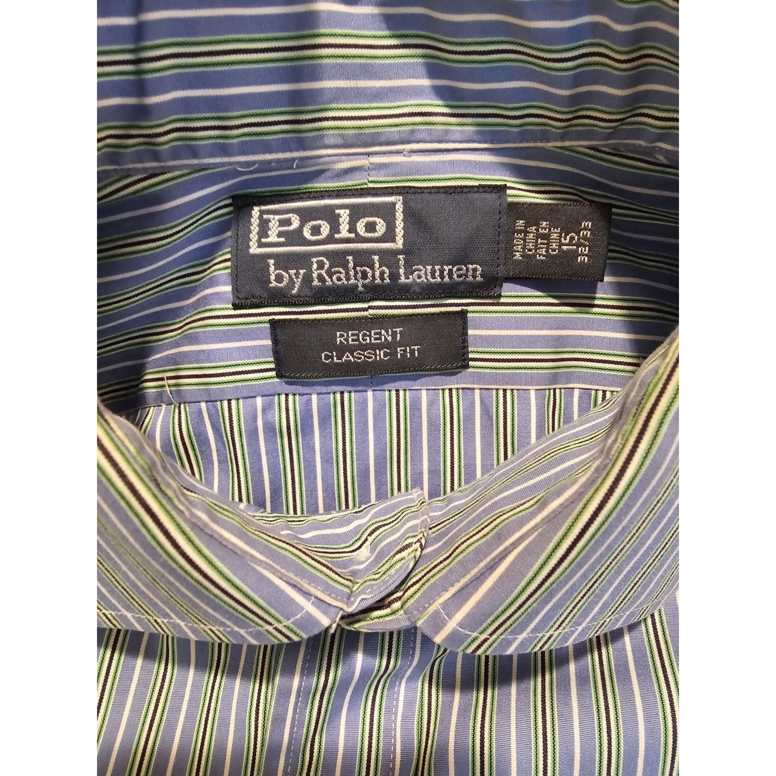 Polo Ralph Lauren Polo Ralph Lauren Estate Custom Fit Mens 15 32/33 Button Up Size US L / EU 52-54 / 3 - 2 Thumbnail