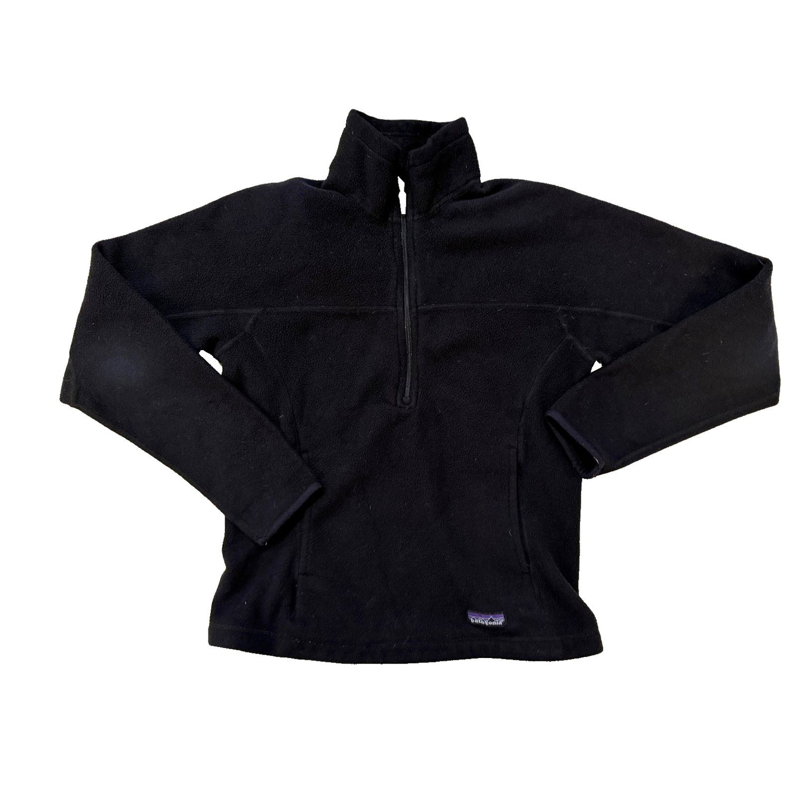 Patagonia Patagonia Fleece Pullover Womens SM Black 1/4 Zip Gorpcore Size S / US 4 / IT 40 - 1 Thumbnail