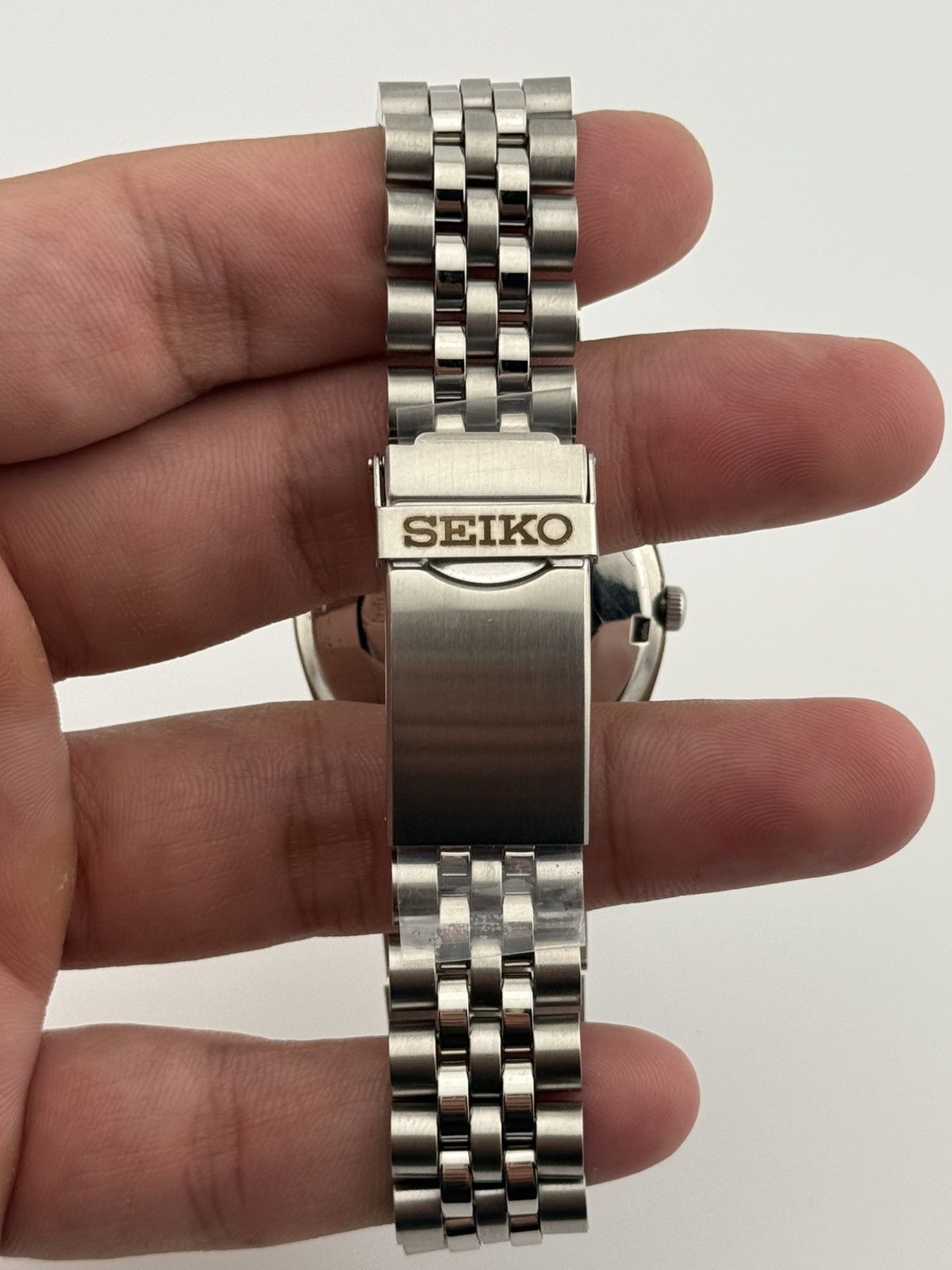 Seiko Seiko Navy Blue Textured Dial 36mm Automatic Vintage Watch Size 36 - 9 Thumbnail