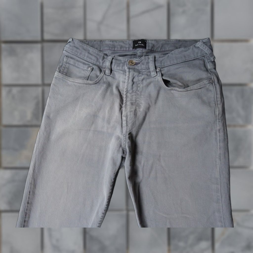 Paul Smith Paul Smith Jeans Mens 30x30 Gray Denim Tapered Fit Stretch Casual Adult Pants Size US 30 / EU 46 - 1 Thumbnail