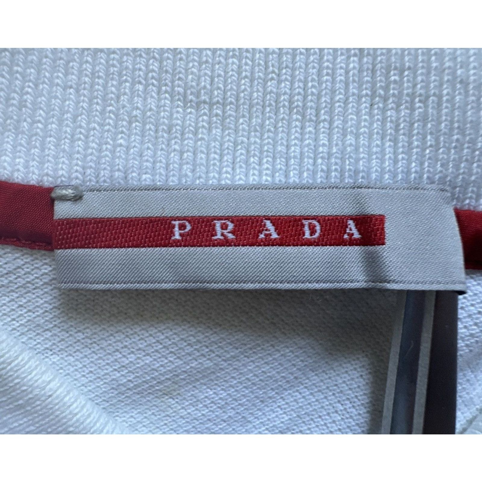 Prada Prada Vintage Contrast Tipped Mini Logo Polo Shirt Size US M / EU 48-50 / 2 - 3 Thumbnail