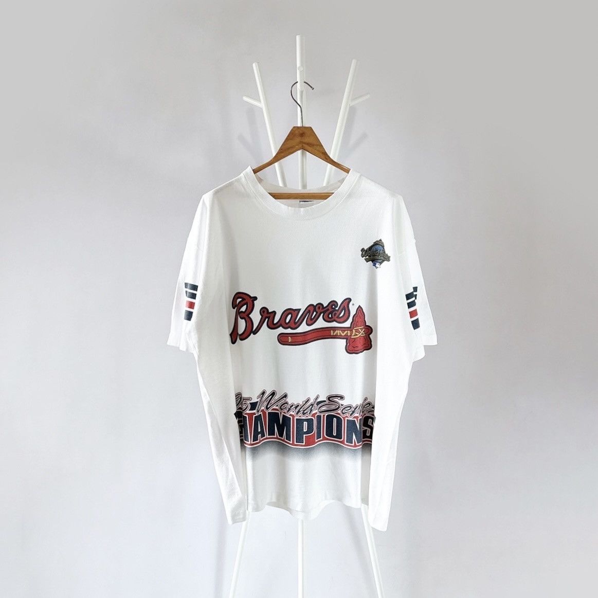 Salem Sportswear × Vintage 90s Atlanta Braves MLB t-shirt/ XL Size US L / EU 52-54 / 3 - 1 Thumbnail
