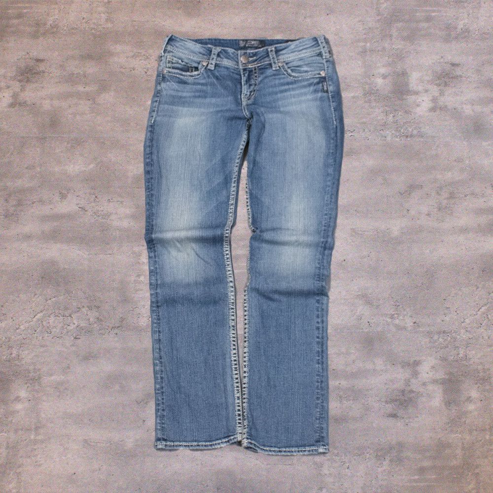Silver Jeans Co. Y2K Silver Jeans Co Zac Bootcut Low Rise Denim Size US 35 - 2 Thumbnail