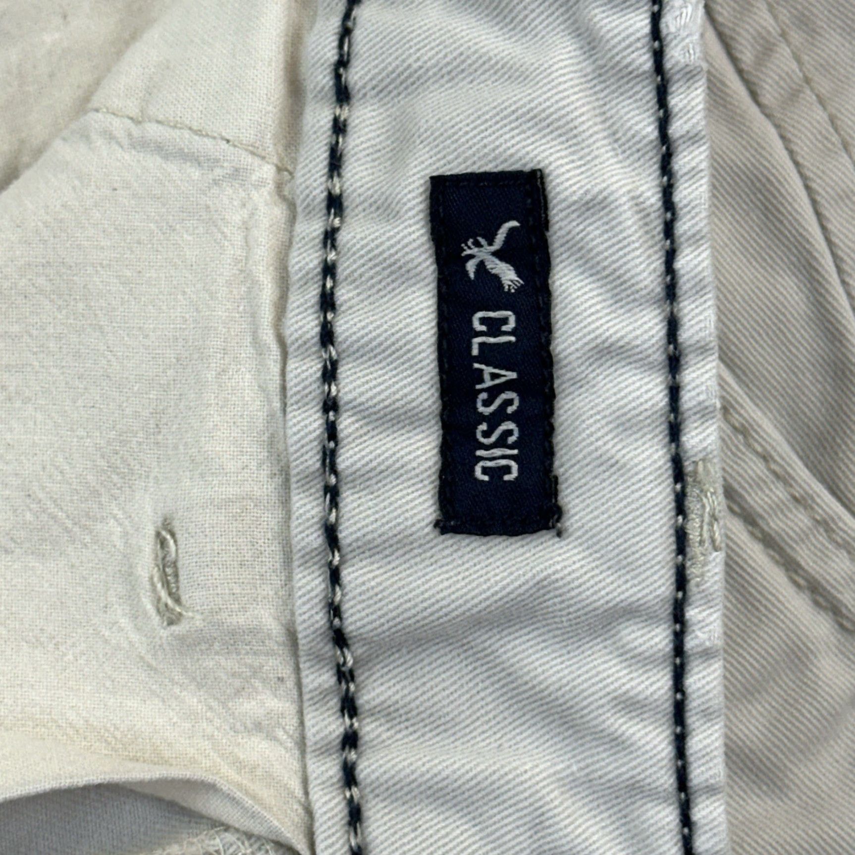 American Eagle Outfitters VINTAGE American Eagle Shorts Mens 30 Beige Classic Fit Flat Front Chino Preppy Casual Size US 30 / EU 46 - 6 Thumbnail