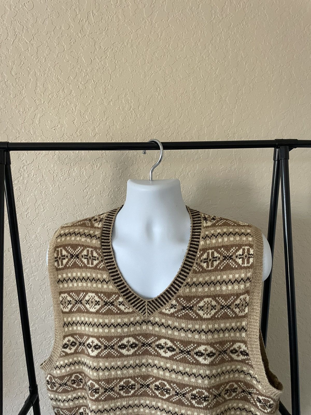 Polo Ralph Lauren Patterned Cotton/Cashmere Vest Size US XL / EU 56 / 4 - 2 Thumbnail