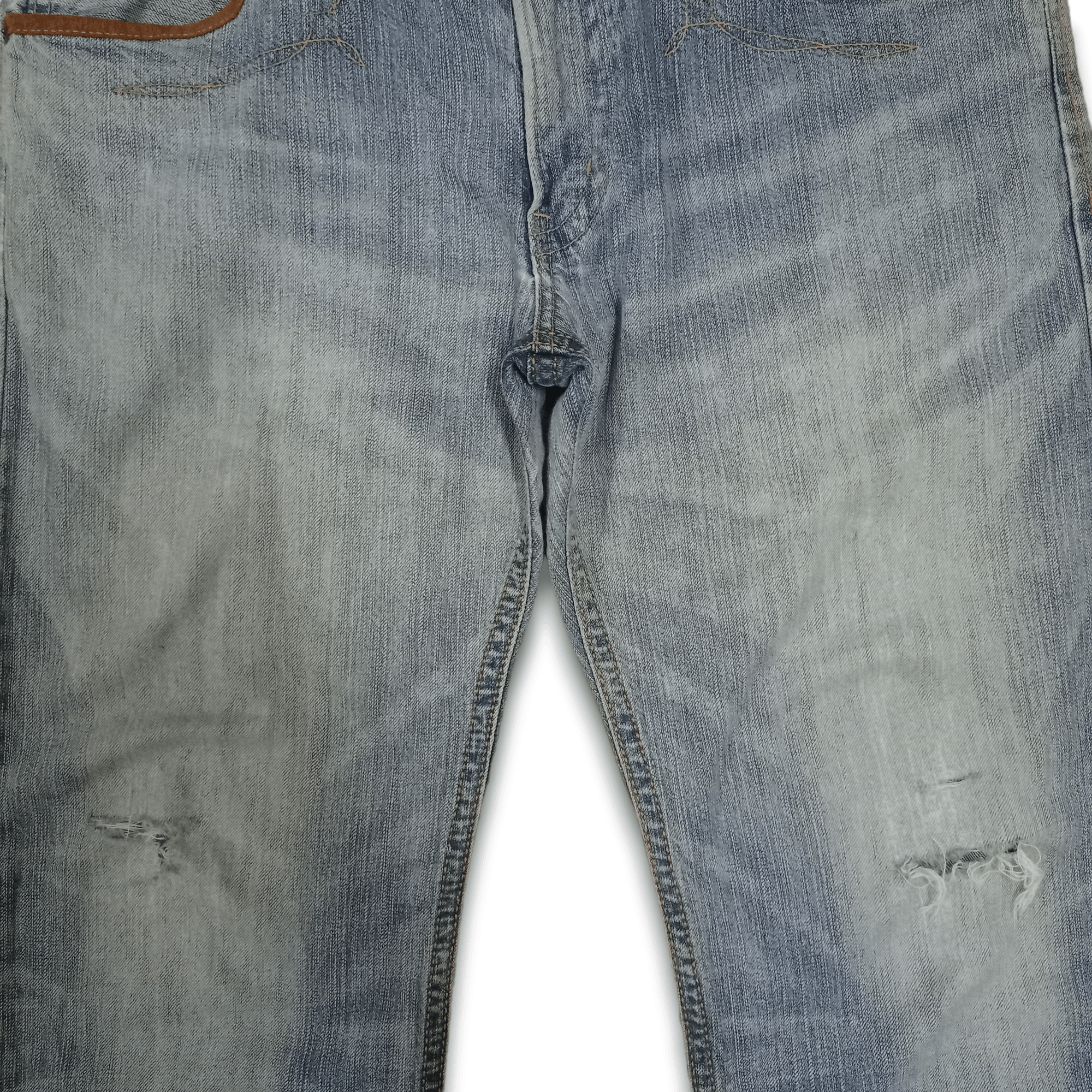 Edwin Exclusive Vintage Edwin Japan Distressed Baggy Jeans 36x32 Size US 36 / EU 52 - 5 Thumbnail