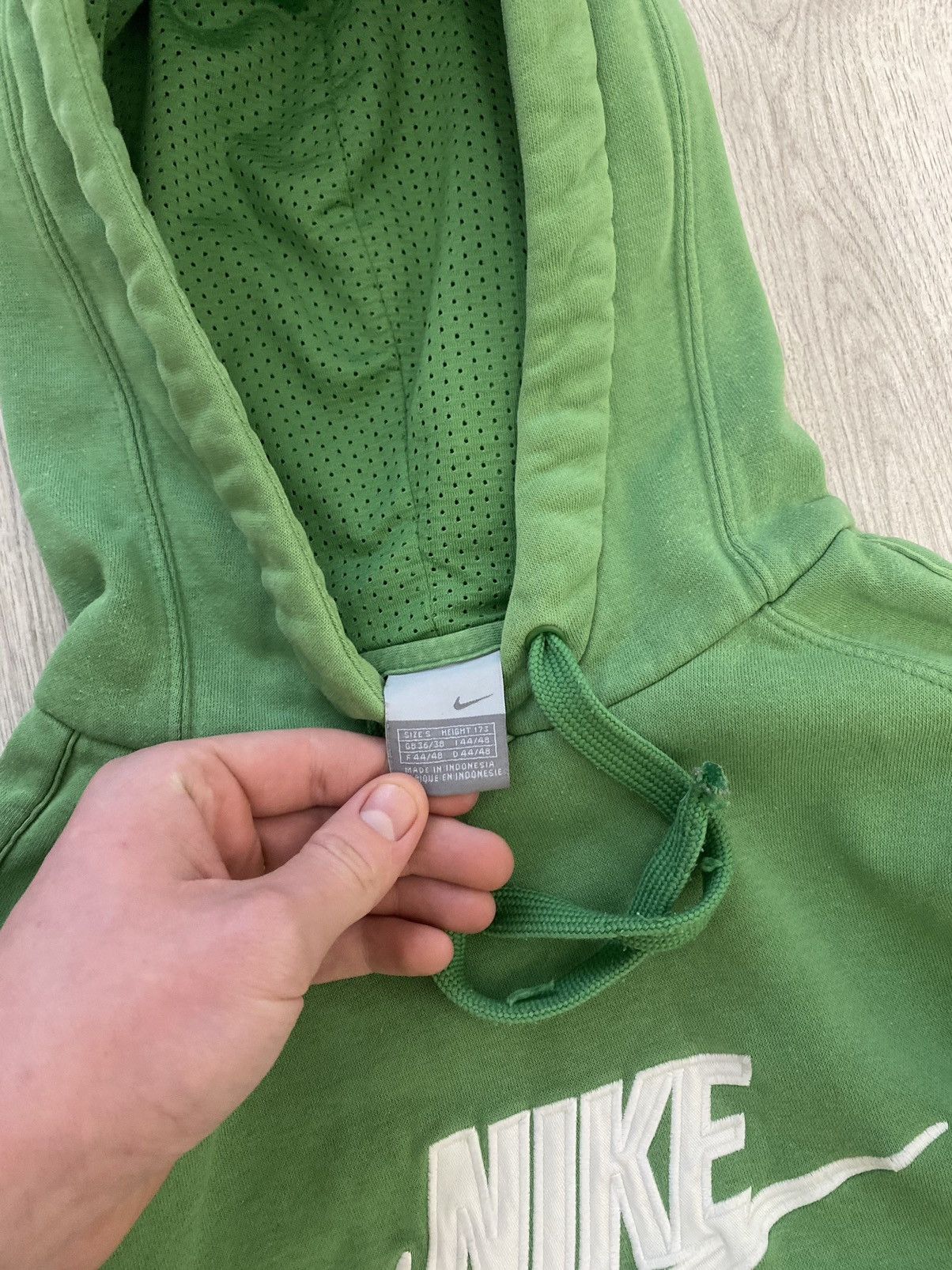 Nike × Vintage Hoodie Nike Vintage Big Central Logo Streetwear Outdoor 90s Size US S / EU 44-46 / 1 - 5 Thumbnail