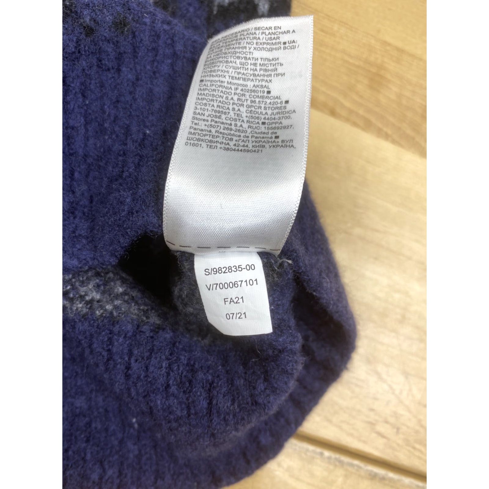 Athleta Athleta Womens Sweater M Blue Pattern Merino Wool Blend Casual Pullover #8145 Size M / US 6-8 / IT 42-44 - 5 Thumbnail