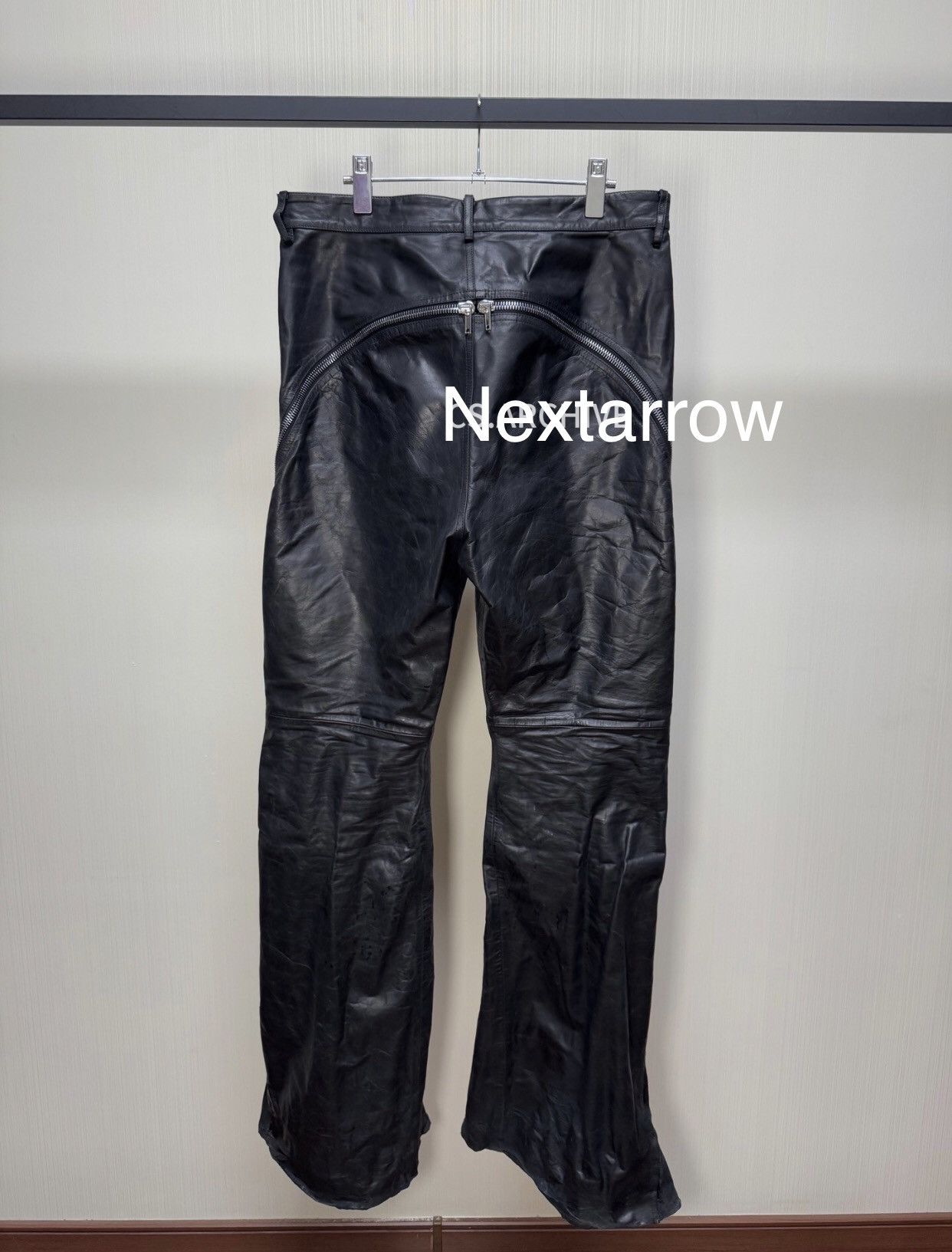 Rick Owens Rick Owens leather Bolan banana pants 2412-Nextarrow Size US 32 / EU 48 - 2 Thumbnail